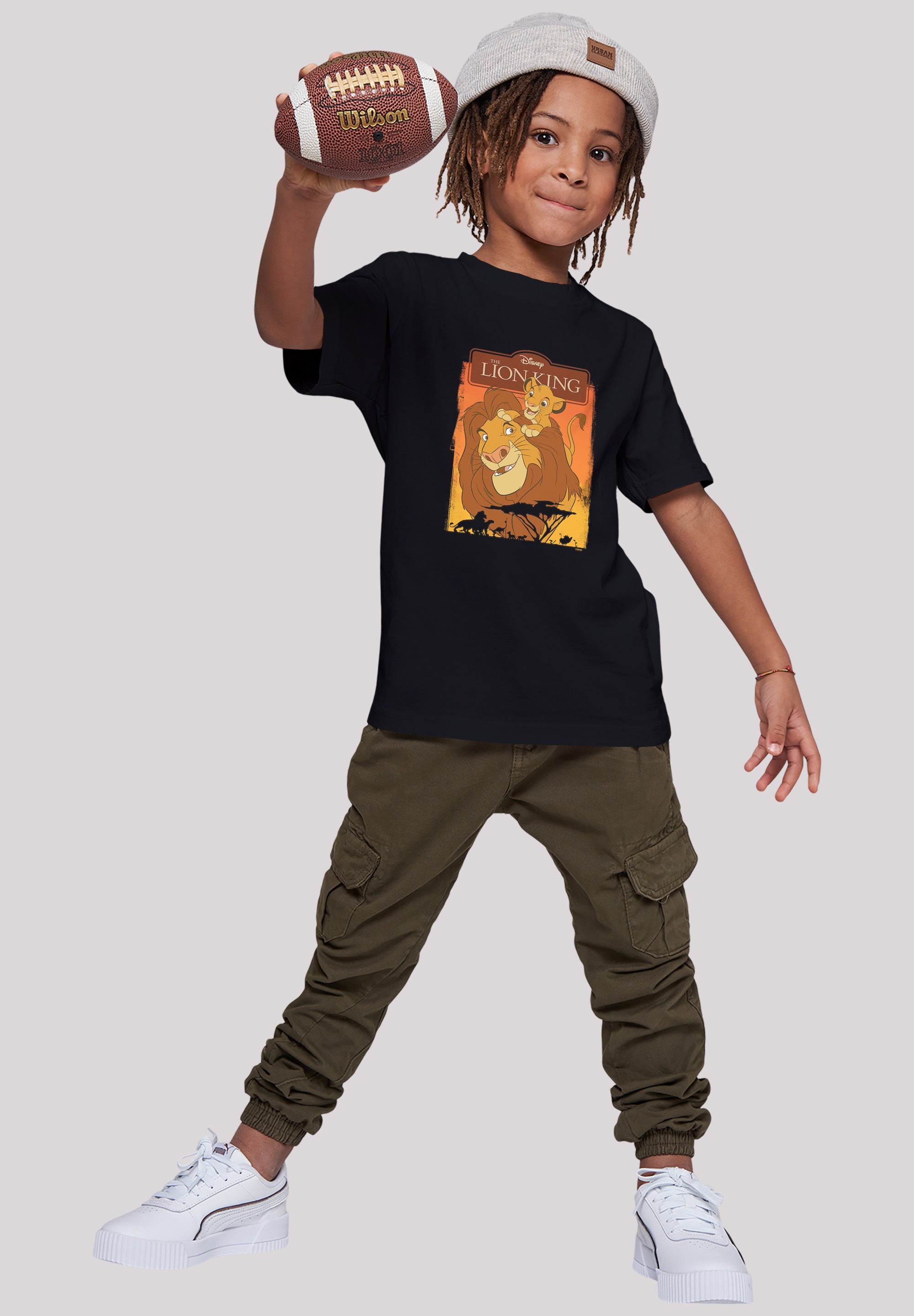 | Merch,Jungen,Mädchen,Bedruckt und BAUR »Disney F4NT4STIC Löwen T-Shirt König Simba für Mufasa«, der Unisex ▷ Kinder,Premium
