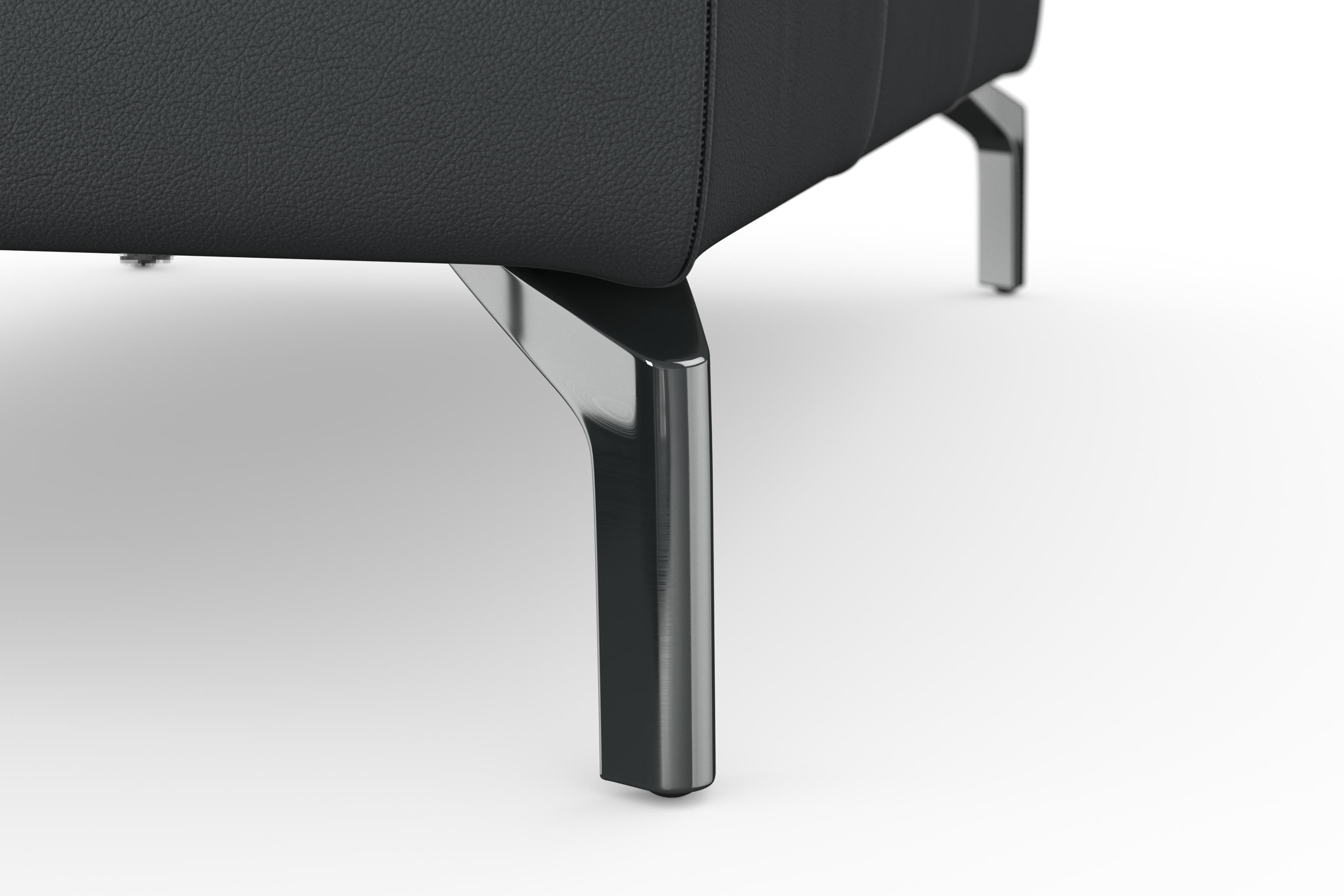 sit&more Hocker »Bendigo«, mit Klappfunktion, Bodenfreiheit 15 cm, wahlweise in 2 Fußfarben