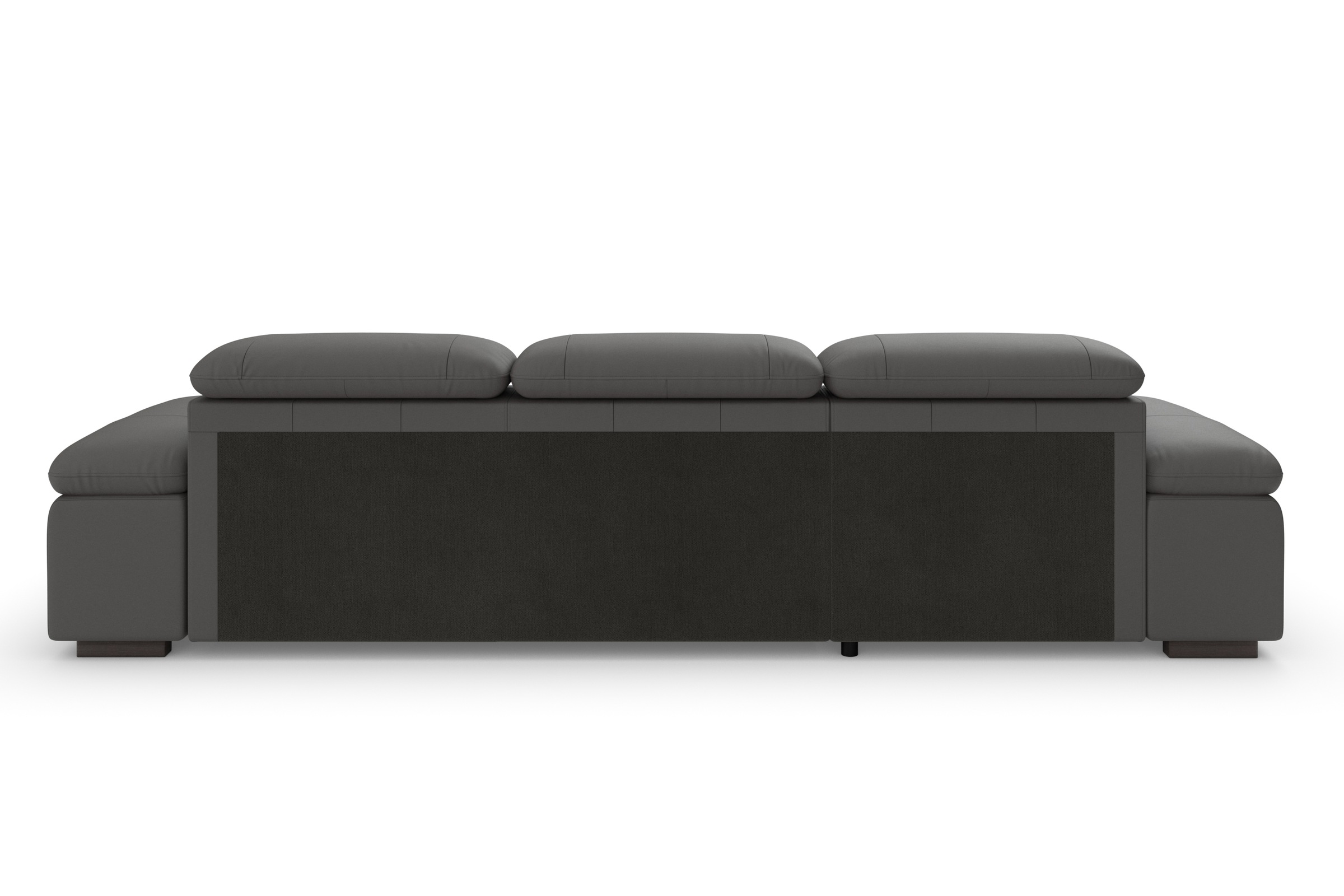 Ecksofa HOME AFFAIRE "Alberto L-Form", braun (mokka), B:286cm H:73cm T:174cm, Luxus-Microfaser Lederoptik (100% Polyester);Luxus-Microfaser ALTARA NUBUCK (100% Polyester);Luxus-Microfaser weich (90% Polyester, 10% Polyamid);Microfaser Antiklederoptik, Sof 9
