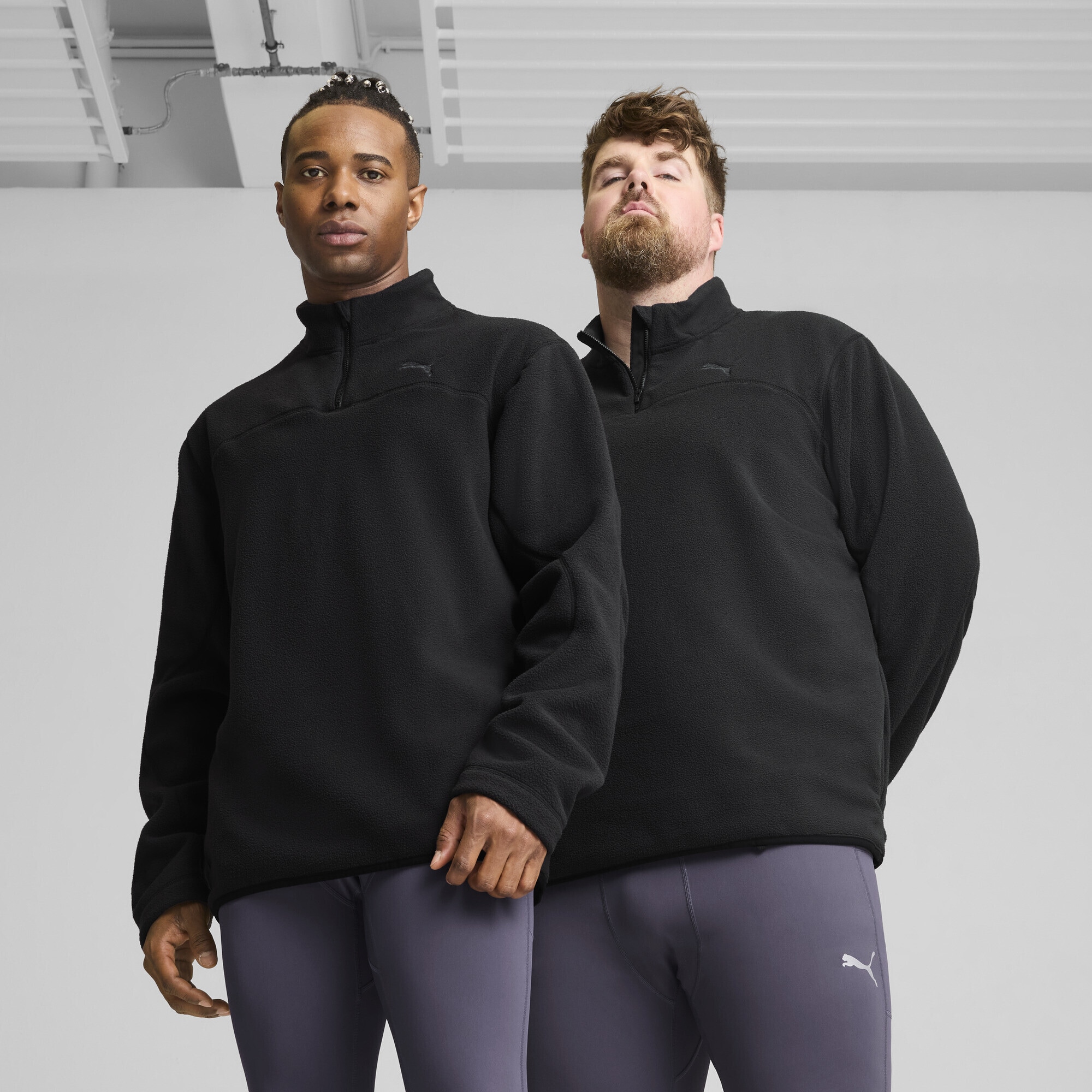 PUMA Laufjacke »Winter Tech Fleece mit viertellangem Reißverschluss Herren«