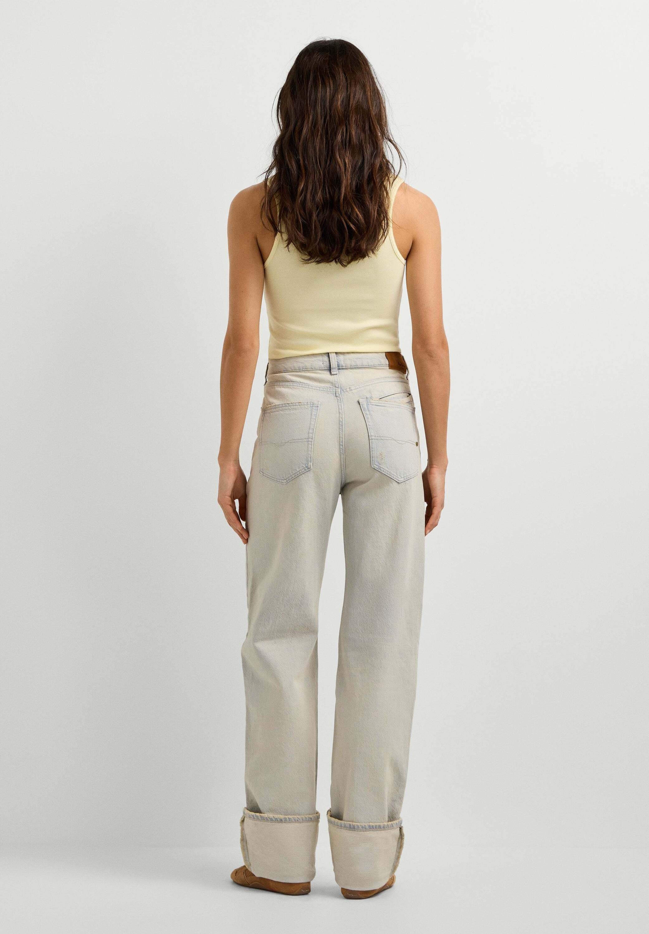 Pepe Jeans Straight-Jeans »straight leg jeans EDEN HW STRAIGHT BEIGE TONE«