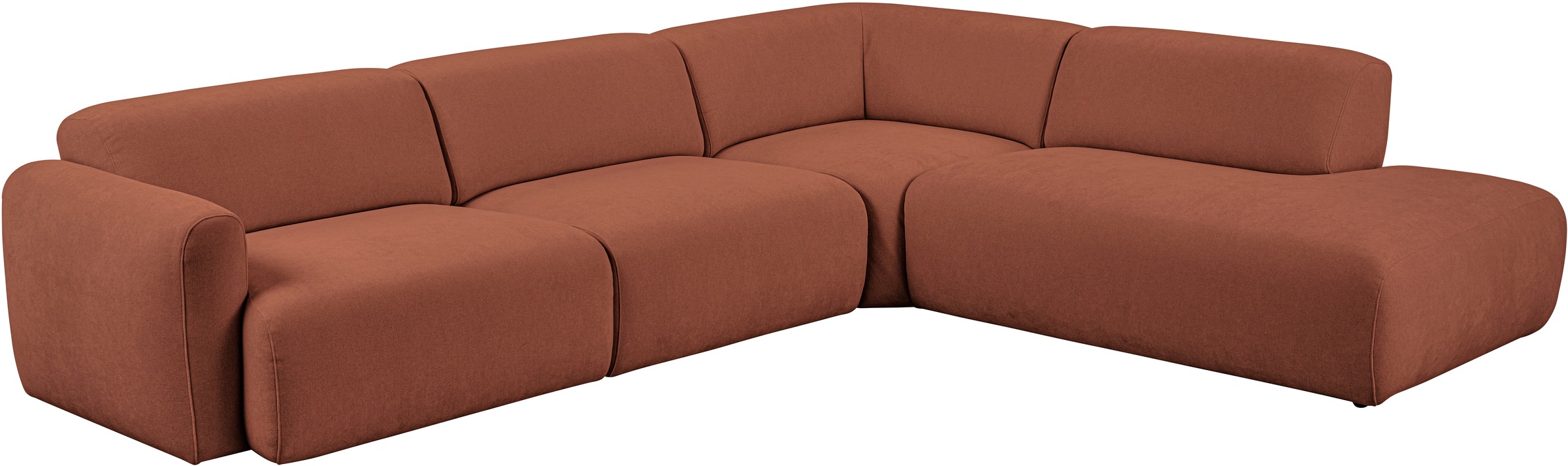 andas Ecksofa »Myrland«, Breite 241 cm, Chenille, Easy Clean Stoff, mit Kaltschaum