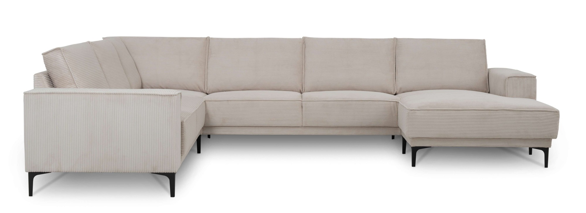 PLACES OF STYLE Wohnlandschaft "XXL Sofa Oland, Struktur, Flachgewebe, Luxu günstig online kaufen