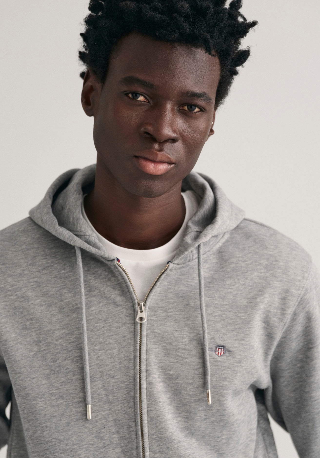 GANT Regular Shield Full Zip Hoodie Grey 4XL 5