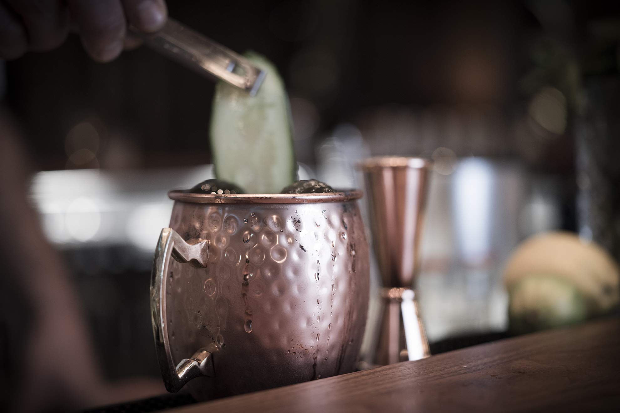 Buddy's Becher »Buddy´s Bar«, (Set, 4 tlg.), Moscow Mule Becher, 500 ml, hochwert. Edelstahl, Hammerschlag-Effekt