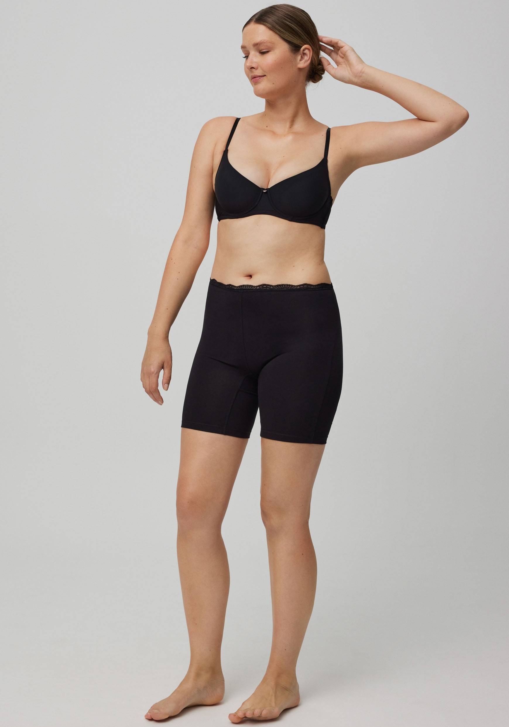 YSABEL MORA Lange Unterhose »BASIC COLLECTION COTTON WITH LACE«, (3er Pack), angenehme Weichheit und Passform gegen Reibung