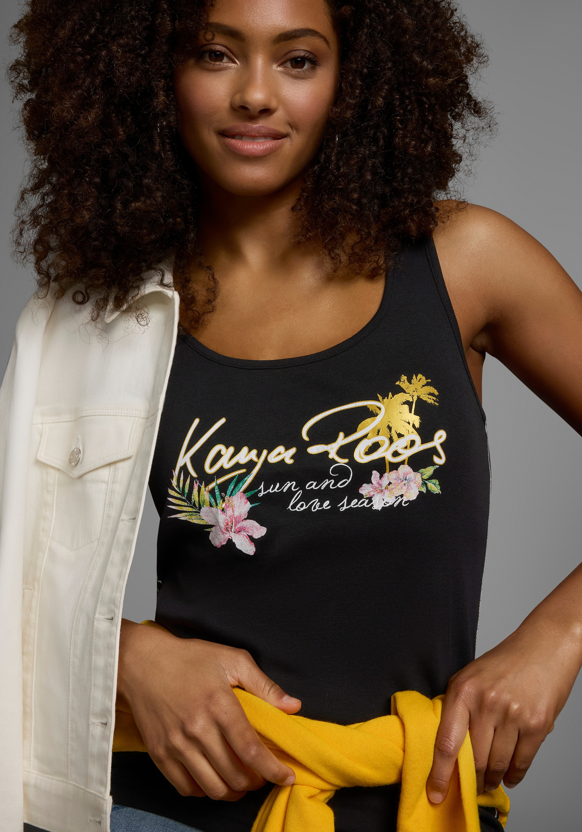 KangaROOS Tanktop, mit femininem Frontdruck
