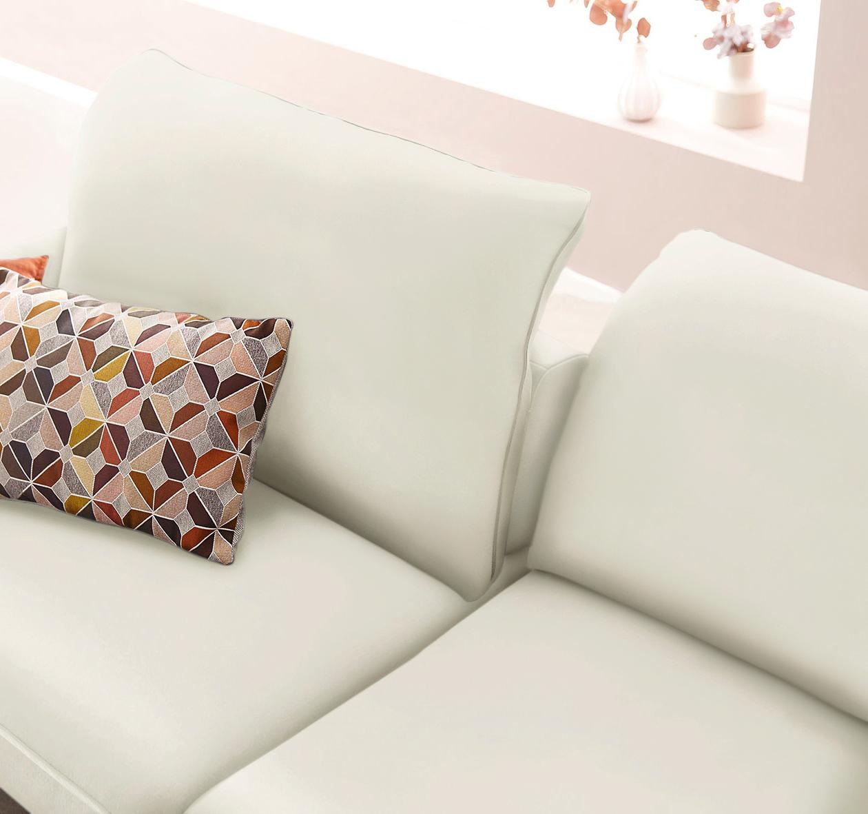 W.SCHILLIG Ecksofa »enjoy&MORE, Designsofa, elegant und bequem, L-Form«, Sitztiefenverstellung, Füße bronze pulverbeschichtet, Breite 294 cm