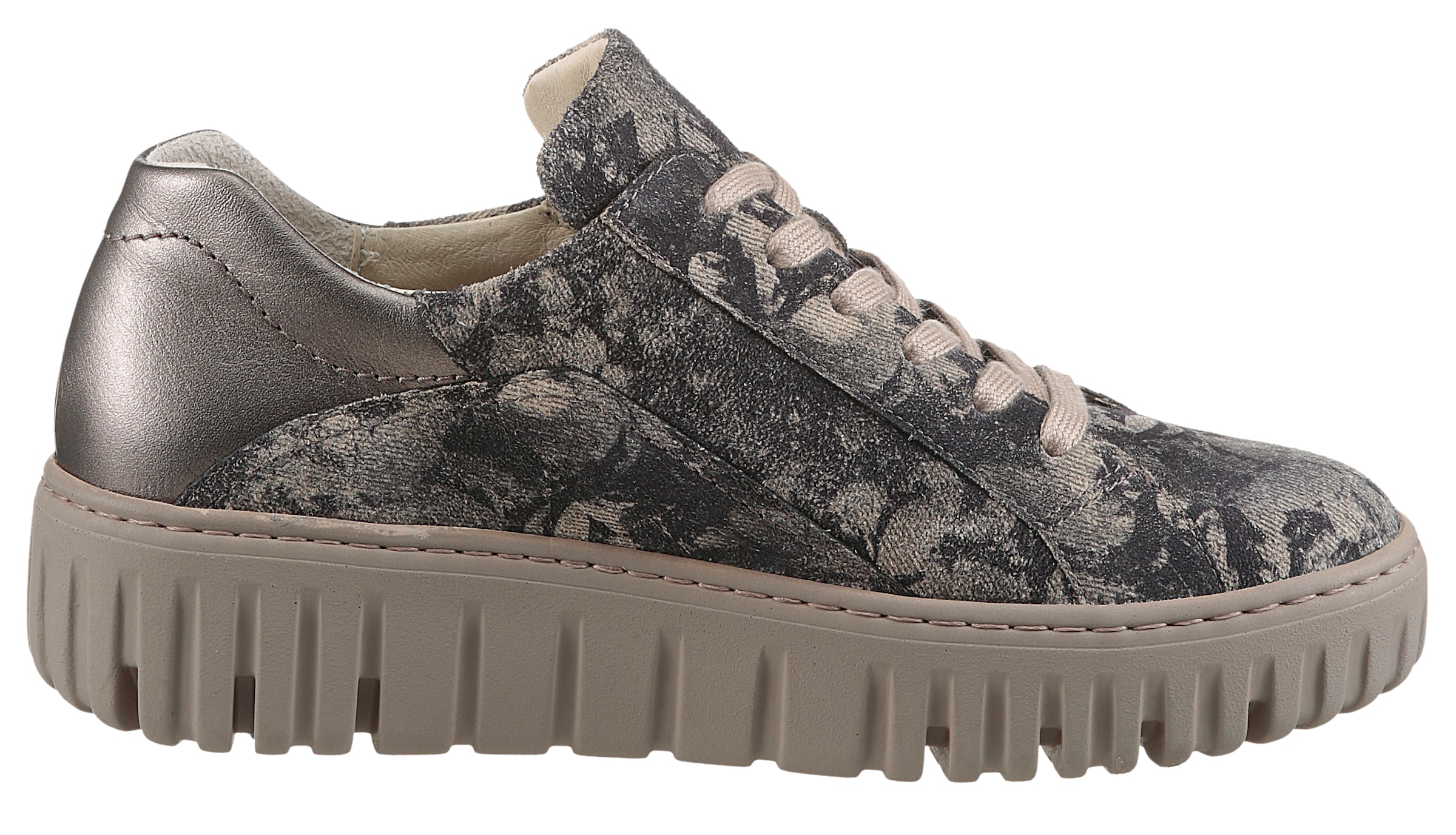 Waldläufer Plateausneaker »H-LIVIA«, Schnürschuh, Halbschuh, Komfortschuh mit herausnehmbarem Lederfußbett