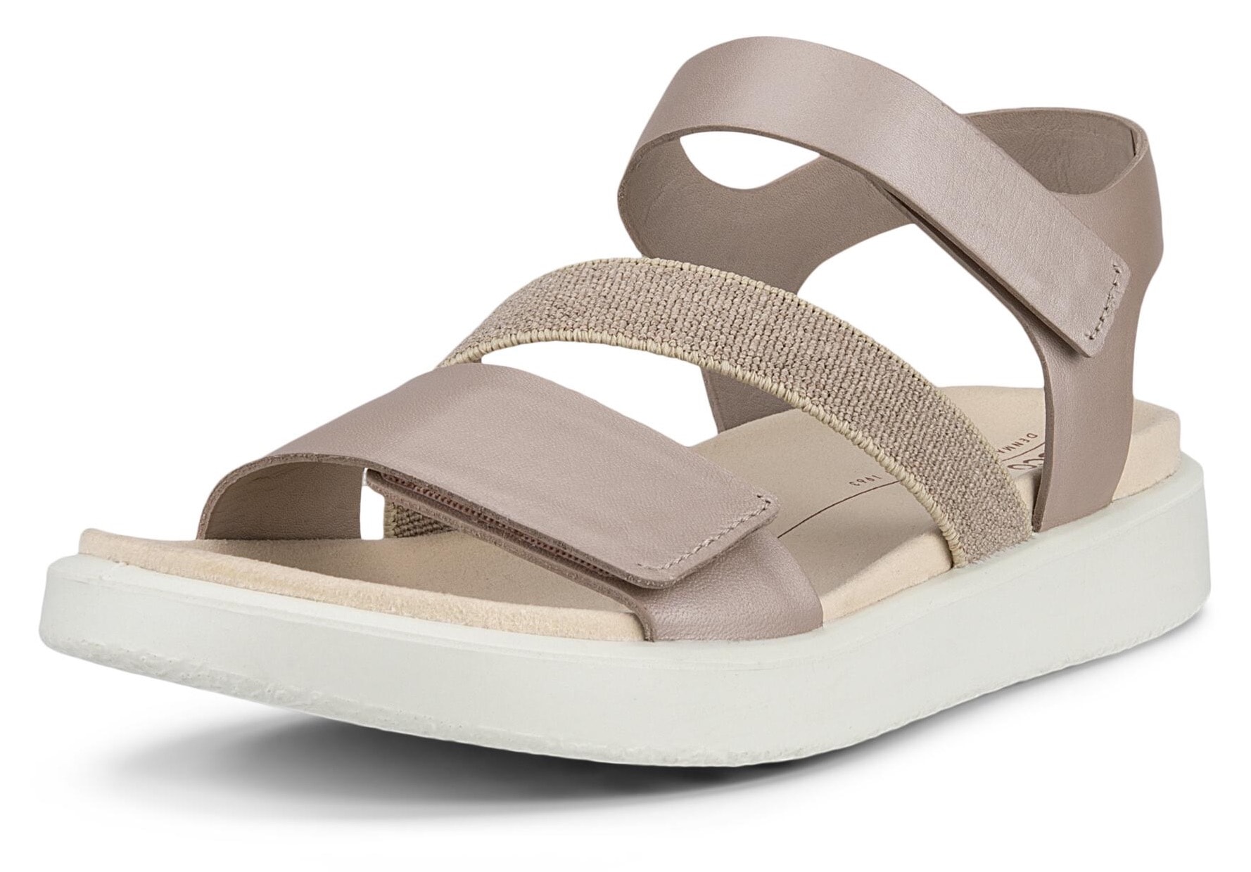 Ecco Riemchensandale »FLOWT W«, Sommerschuh, Sandalette, Klettschuh, mit praktischen Klettriemchen