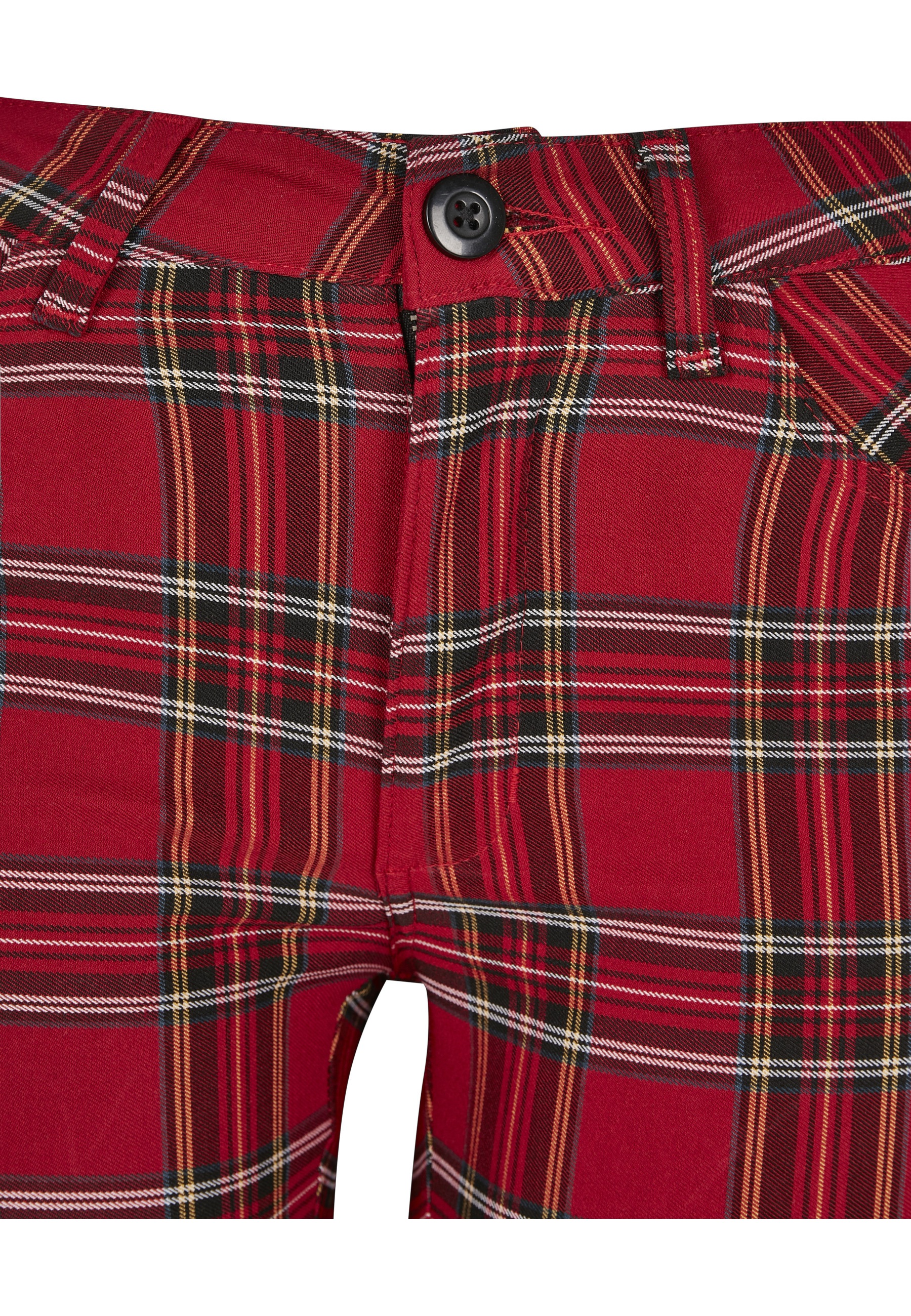 URBAN CLASSICS Stoffhose »Urban Classics Damen Ladies Skinny Tartan Pants«