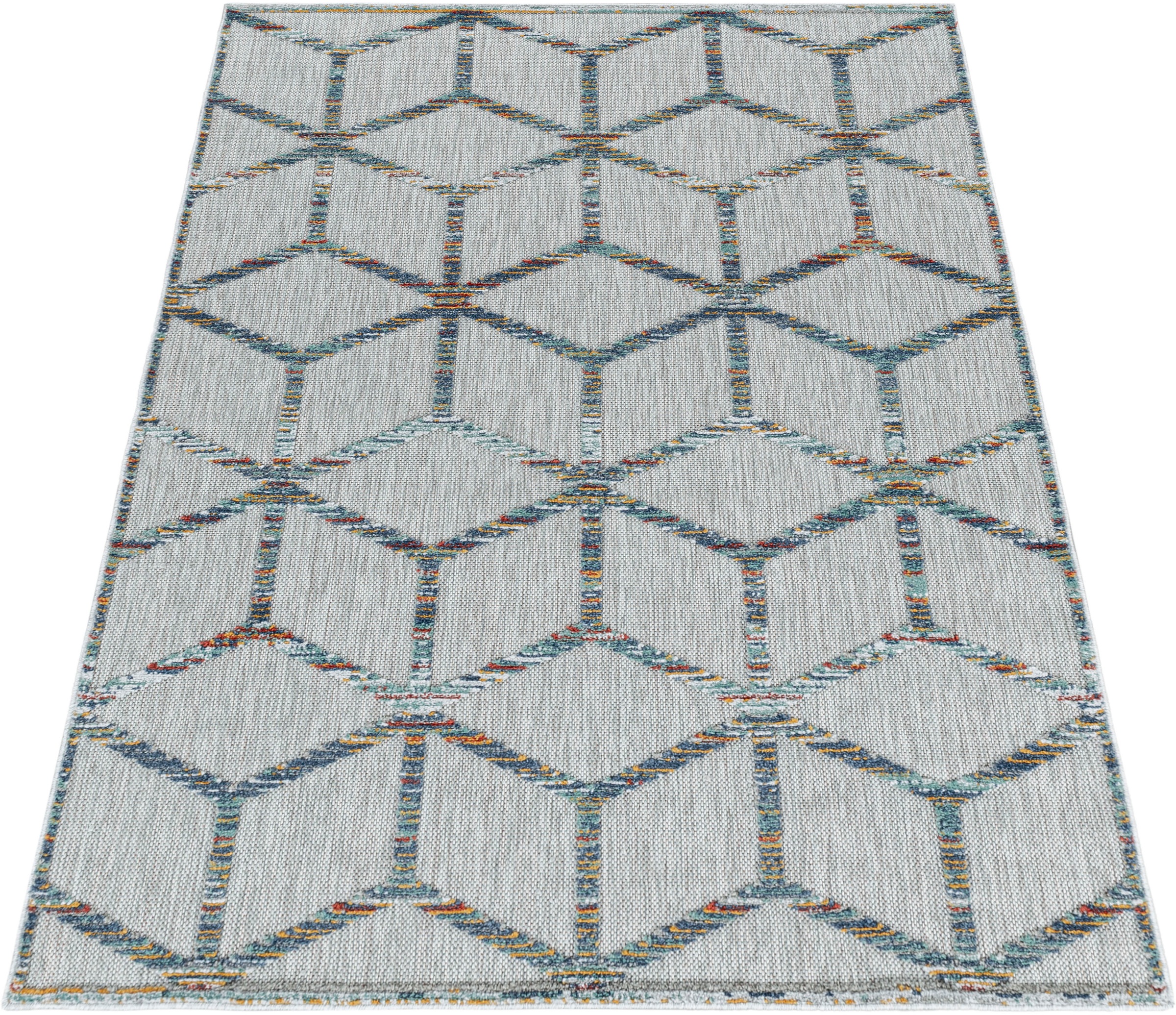 Ayyildiz Teppiche "BAHAMA 5151" rechteckig 8 mm Höhe Läufer, Flachflor mit günstig online kaufen