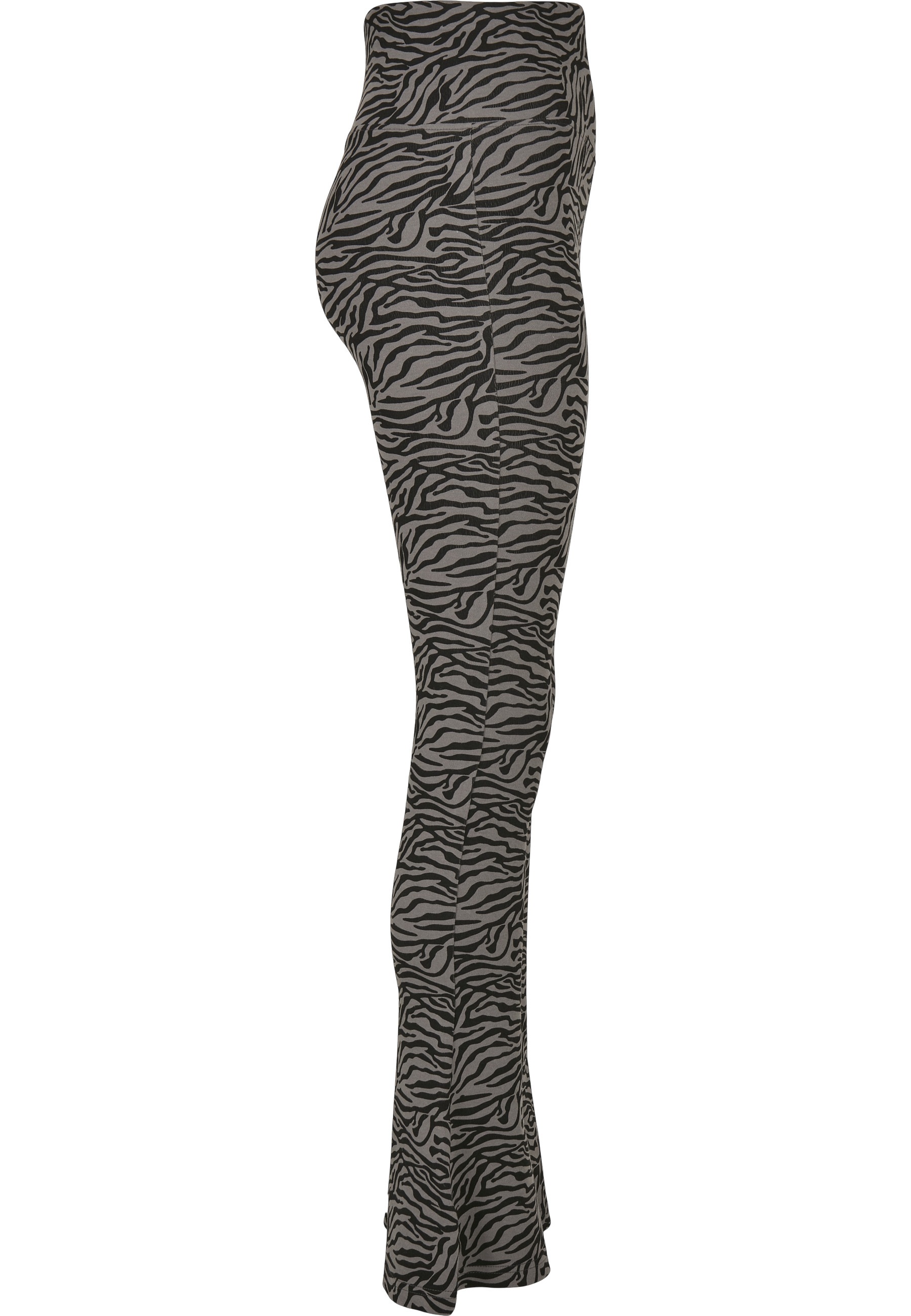 URBAN CLASSICS Leggings »Urban Classics Damen Ladies High Waist Zebra Boot Cut Leggings«