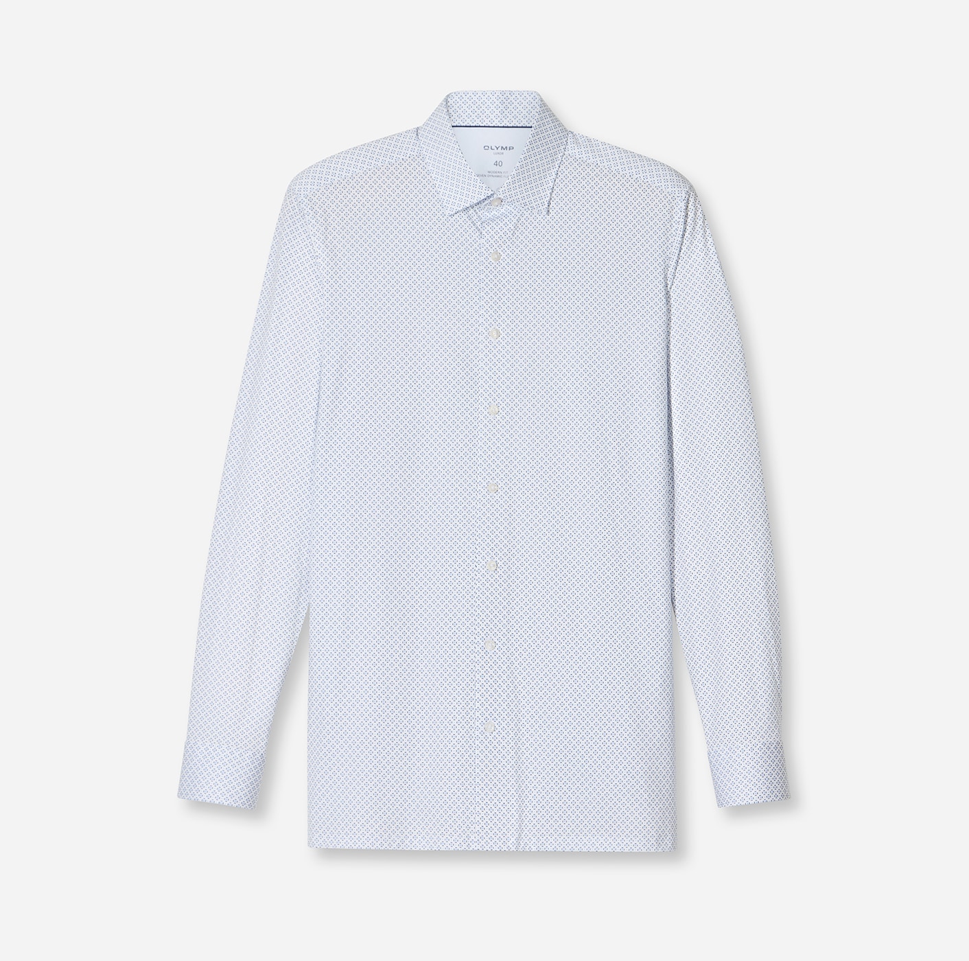 OLYMP Langarmhemd "Luxor 24/Seven modern fit", Atmungsaktiv, gemustert, mod günstig online kaufen