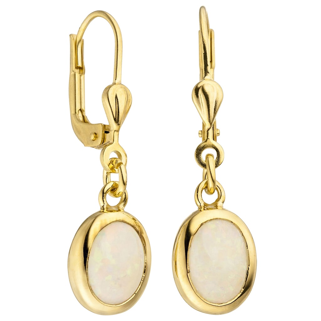 JOBO Paar Ohrhänger »Ohrringe mit Opal« 585 Gold