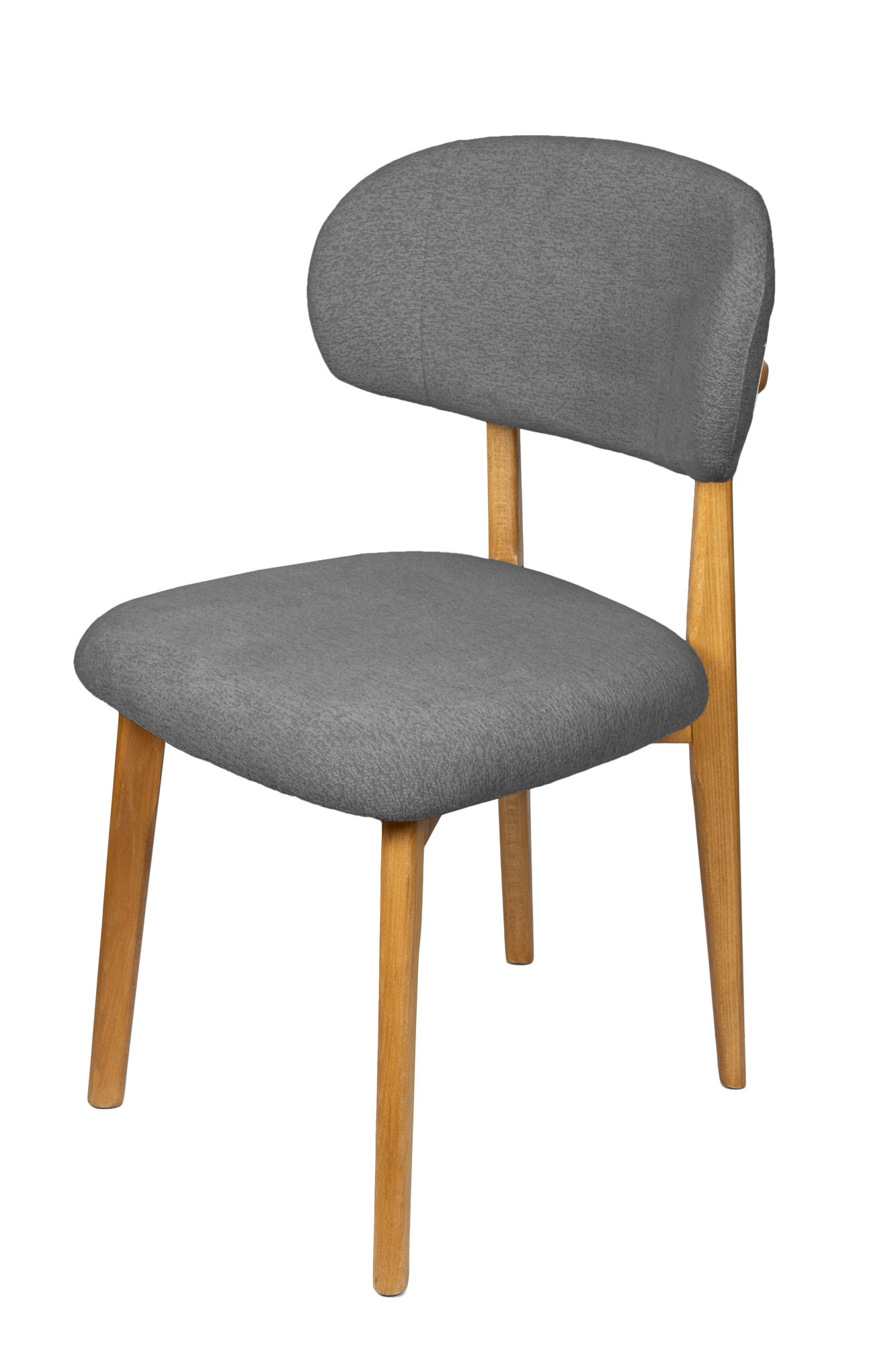 Home affaire Esszimmerstuhl »Nomo Polsterstuhl, Küchenstuhl, 4-Fußstuhl« () 2 Stk.Chenille, Massivholzbeine, Retro