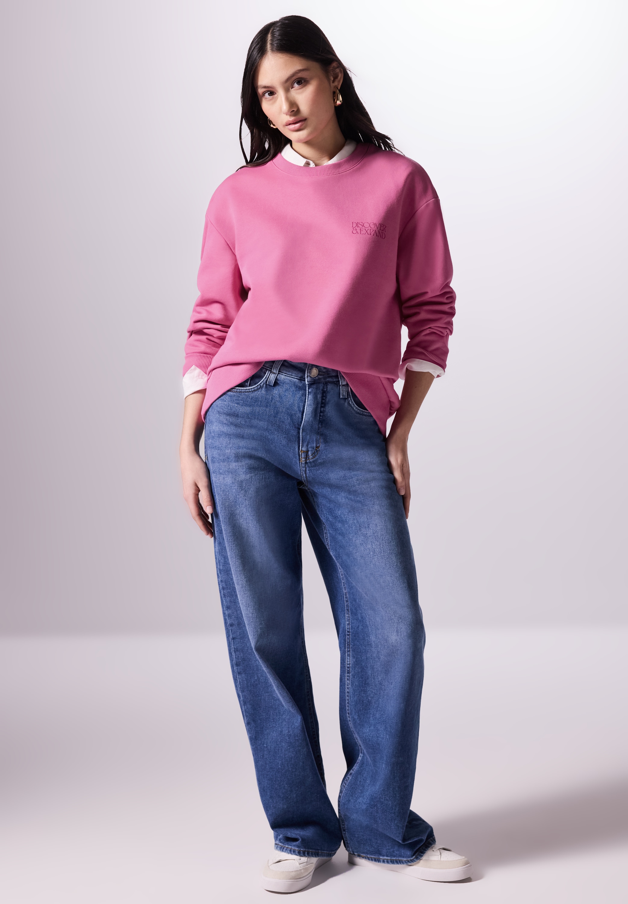 STREET ONE STUDIO Sweatshirt, im soften Baumwoll-Mix