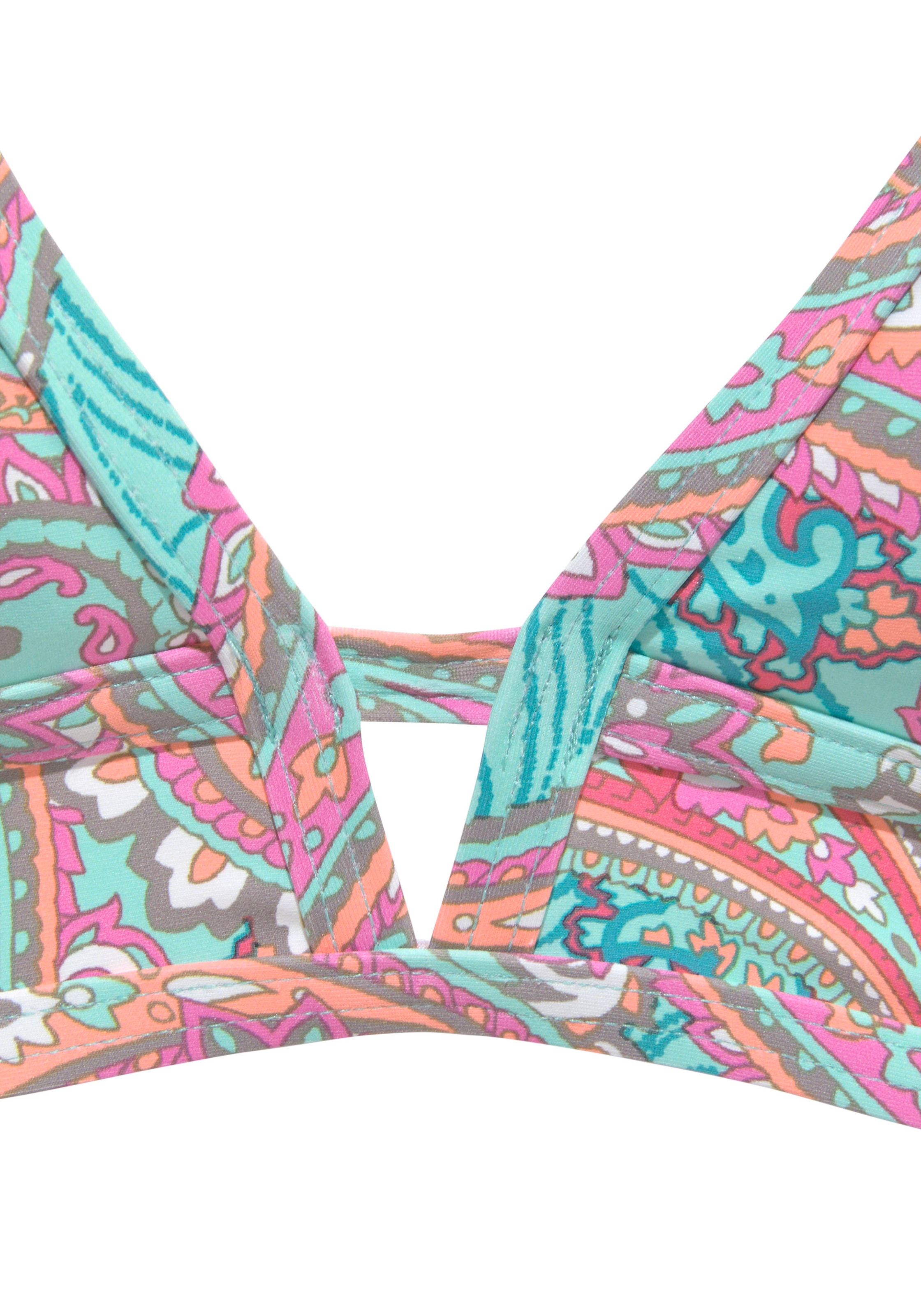 Venice Beach Triangel-Bikini-Top »Paislee«, bedruckt, mit herausnehmbaren Softcups, im Nacken und Rücken zu binden