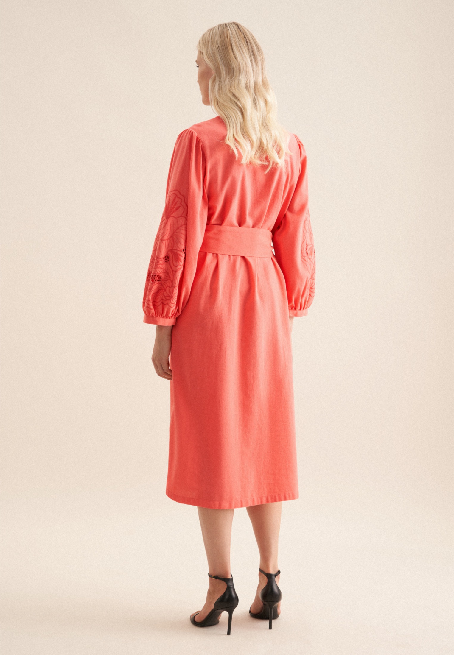 seidensticker Sommerkleid "Schwarze Rose" 7/8 Rundhals Uni günstig online kaufen