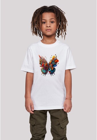 T-Shirt »Schmetterling Blumen Tee Unisex«