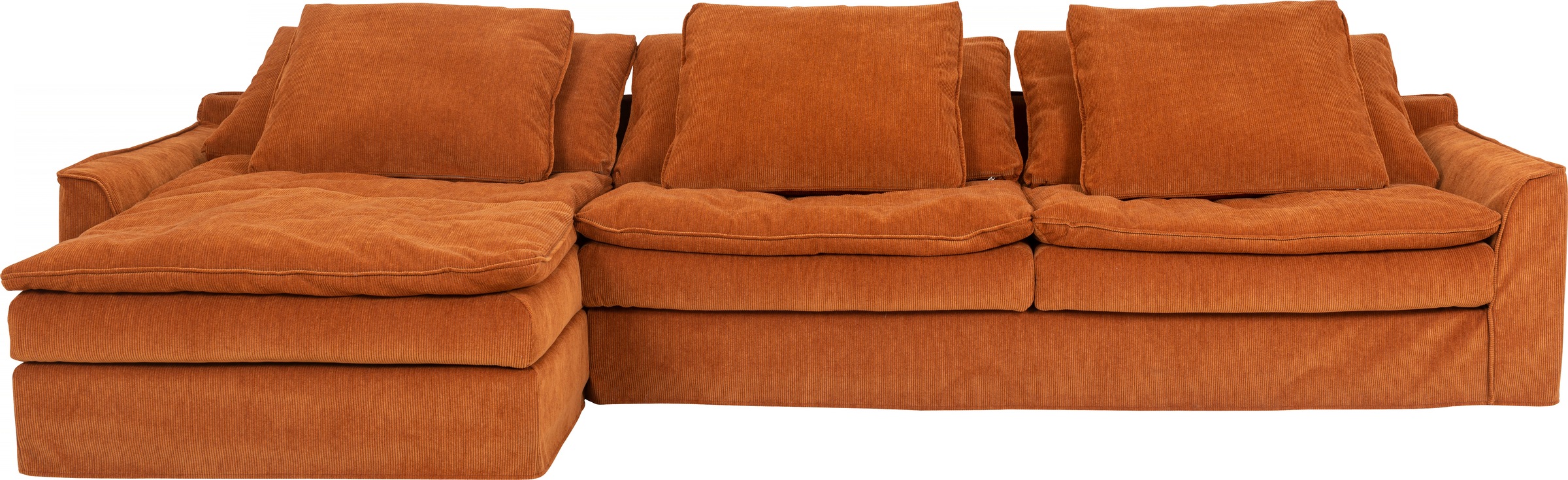 furninova Big-Sofa "Sake, Kuschel-Megasofa, Relaxsofa, leger und sehr bequem, viel Platz", mit 6 Rückenkissen, abnehmbar