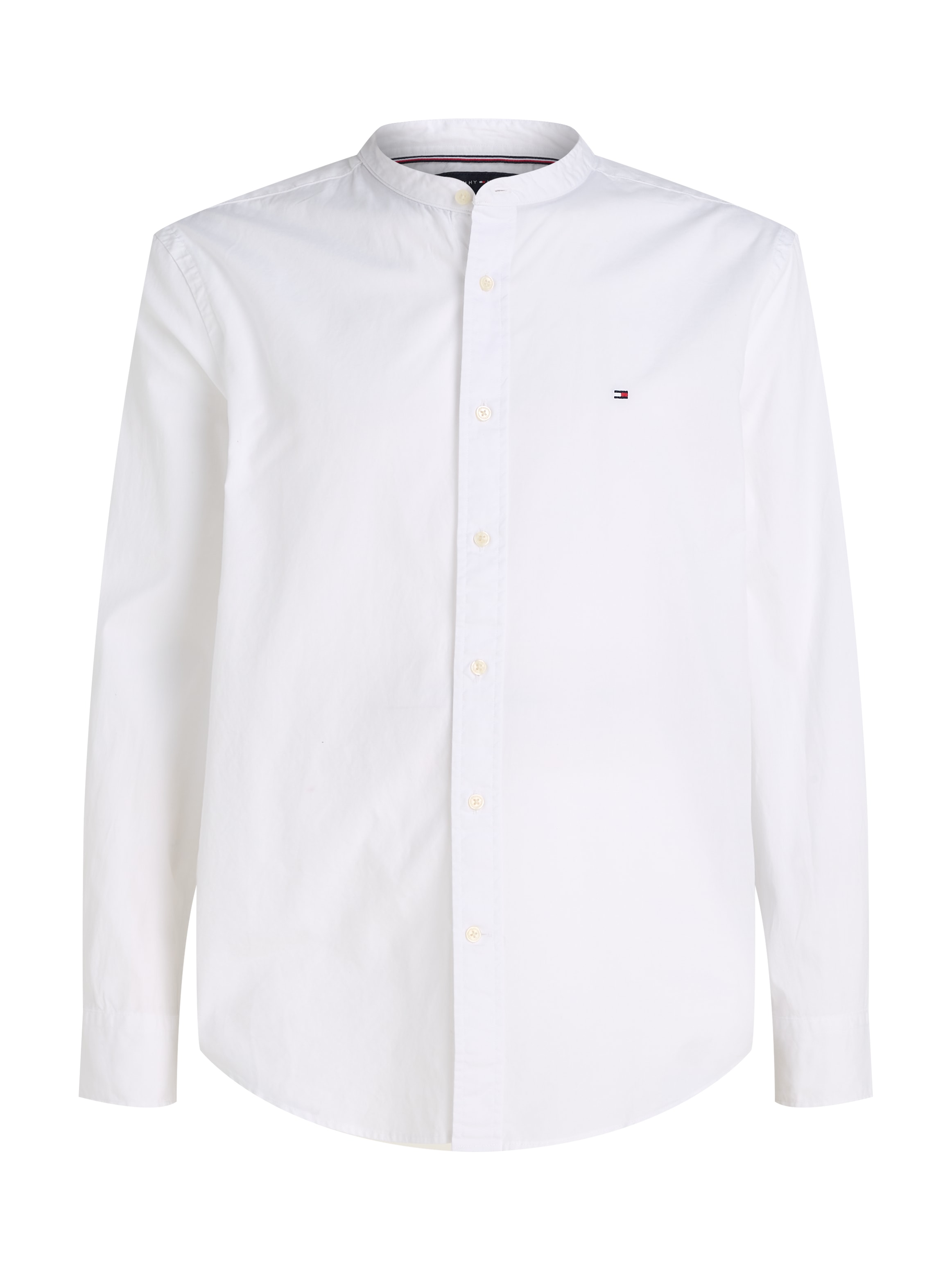 Tommy Hilfiger Langarmhemd »FLEX POPLIN SOLID MAO RF SHIRT«