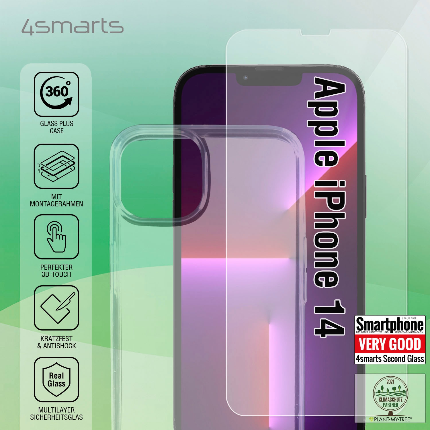 4smarts Backcover »360° Protection Set X-Pro Clear - iPhone 14«