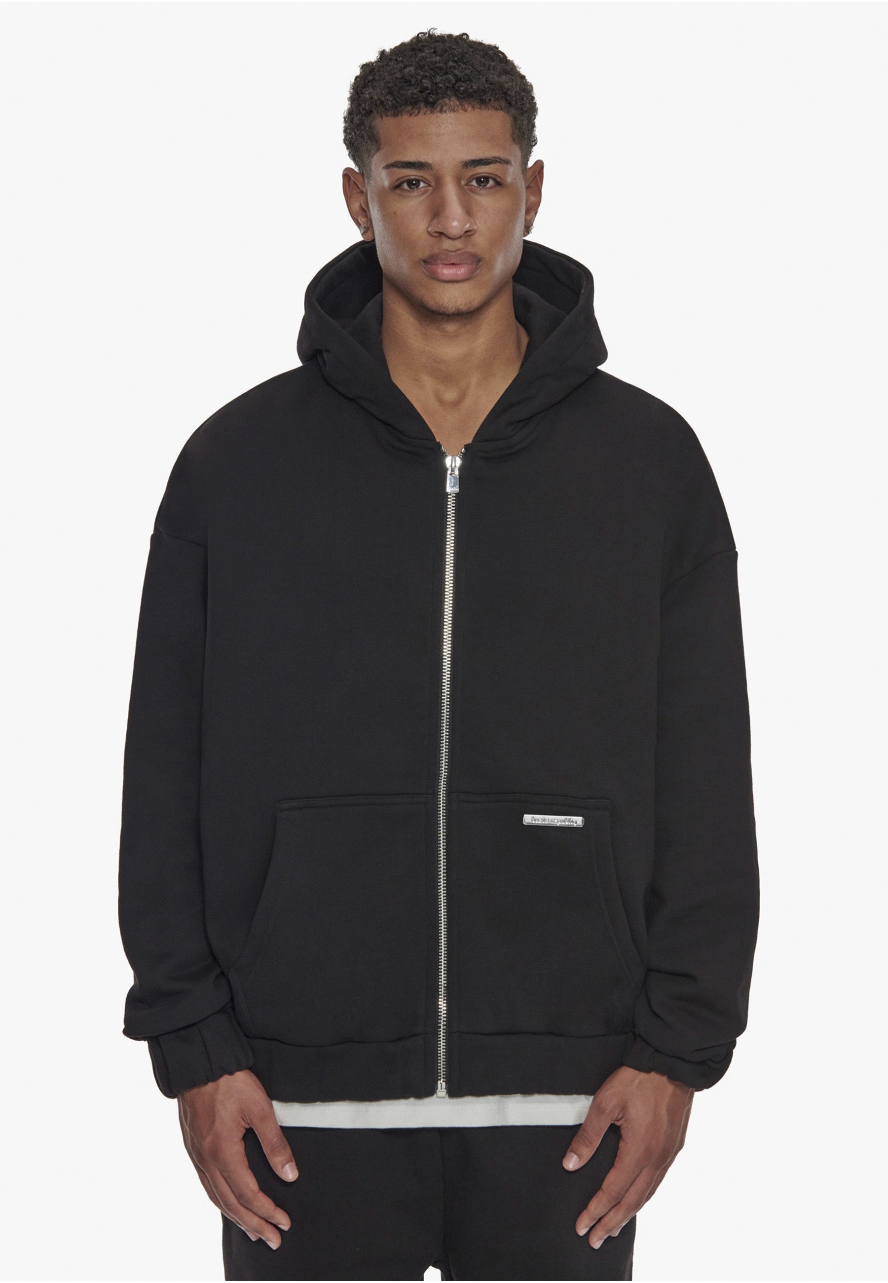 Dropsize Sweatjacke »Dropsize Herren Super Heavy Blank Zip-Hoodie«