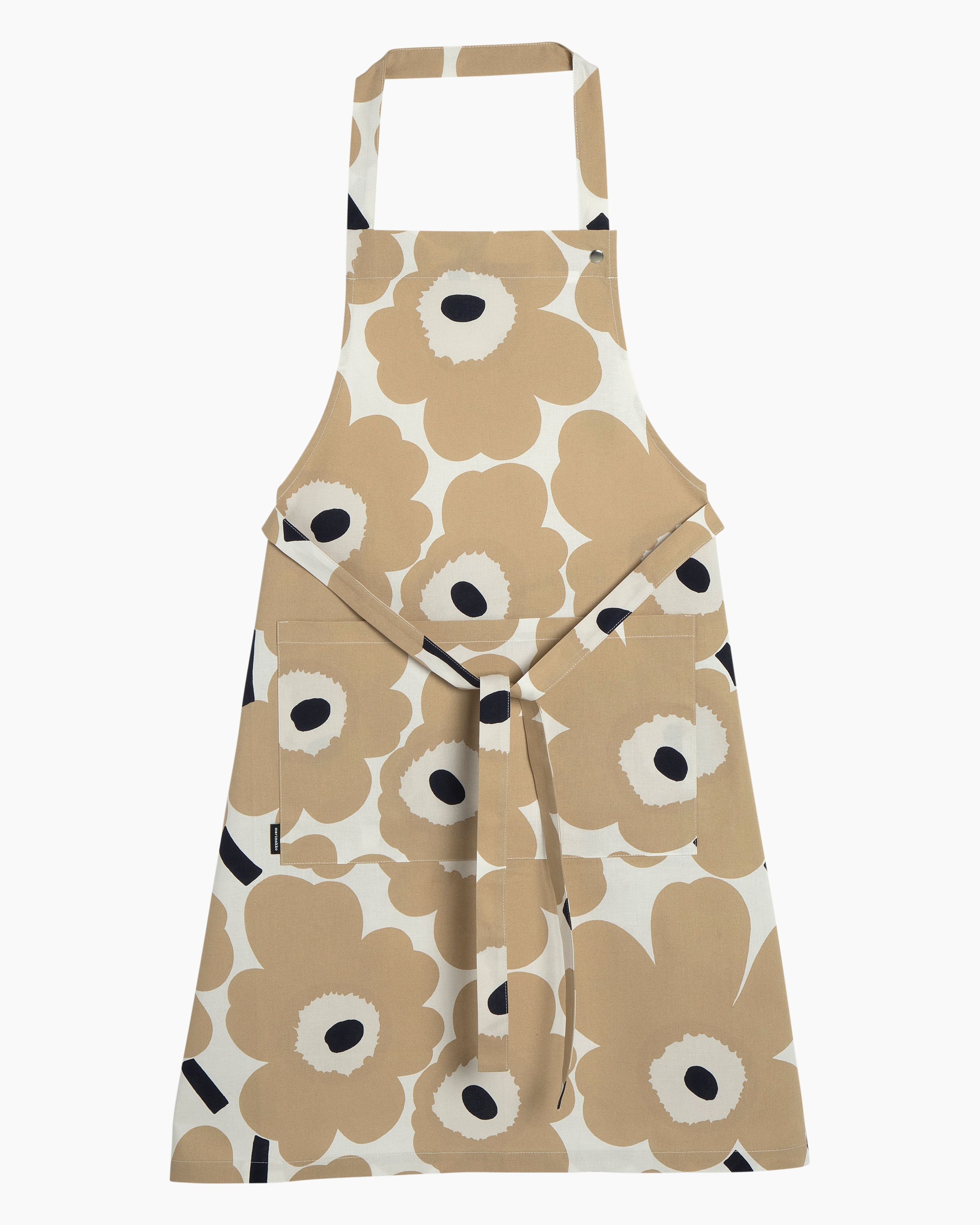 "Kochschürze MARIMEKKO ""PIENI UNIKKO"", weiß, beige, dunkelblau, B:84cm L:85cm, Baumwolle, Schürzen, Kochschürze, weiß, beige, dunkelblau"
