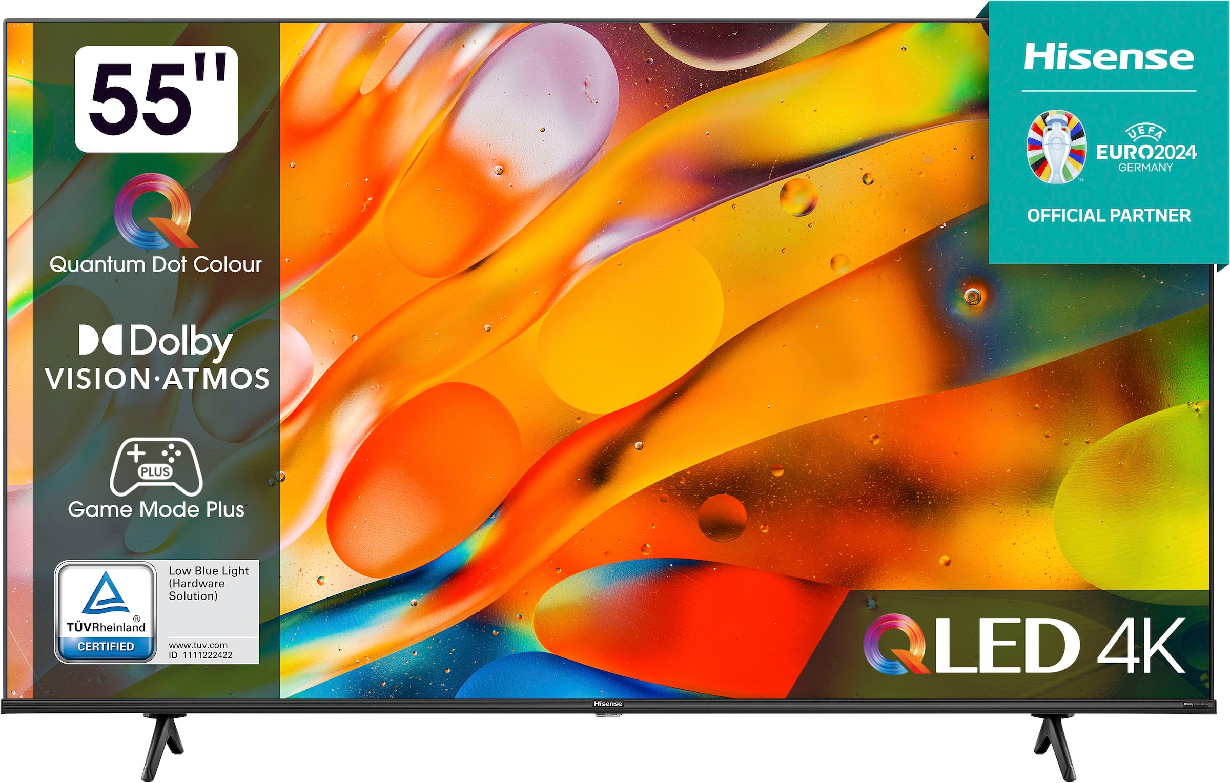 Hisense QLED-Fernseher 4K | Smart-TV BAUR Zoll, 139 cm/55 Ultra HD, »55E7KQ«