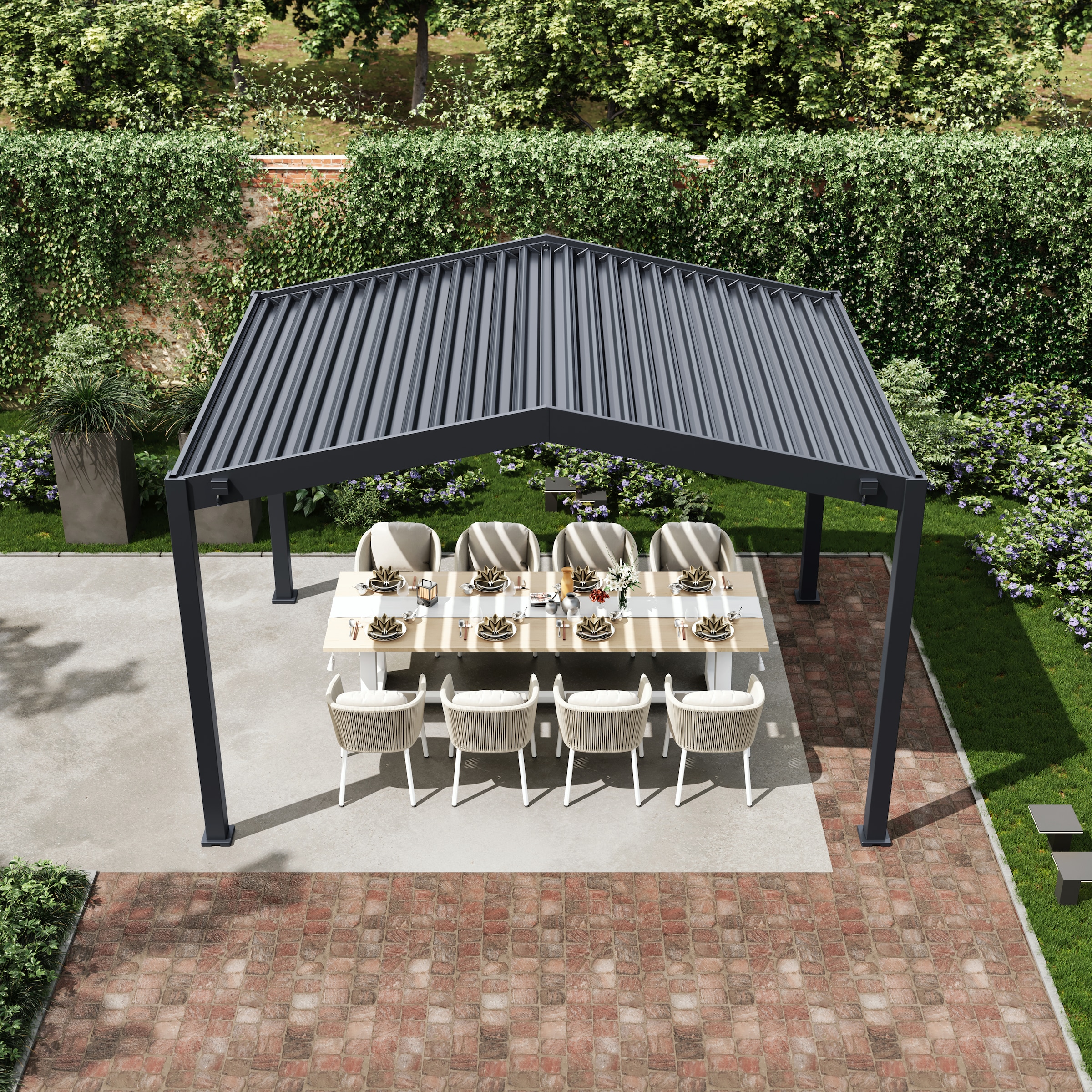 Paragon Pergola »Hana 1013 Beige« 400,2x300,5x225,3cm