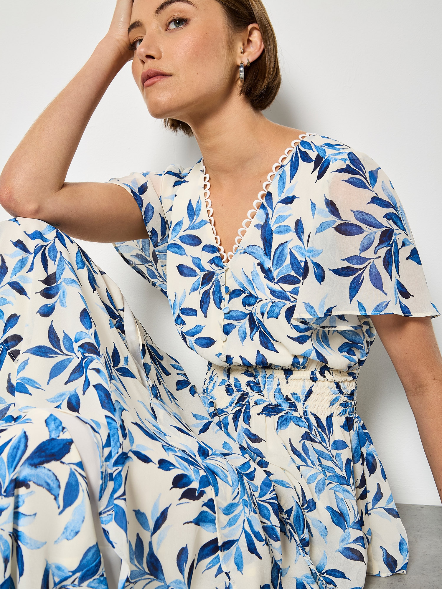 Apricot Maxikleid »Maxikleid« mit elastischem Bund