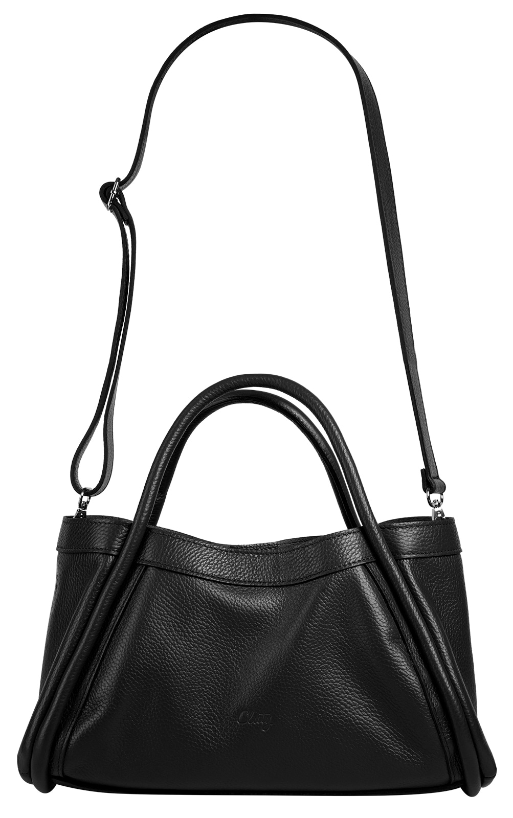 Cluty Henkeltasche »2 in 1«, echt Leder, Made in Italy