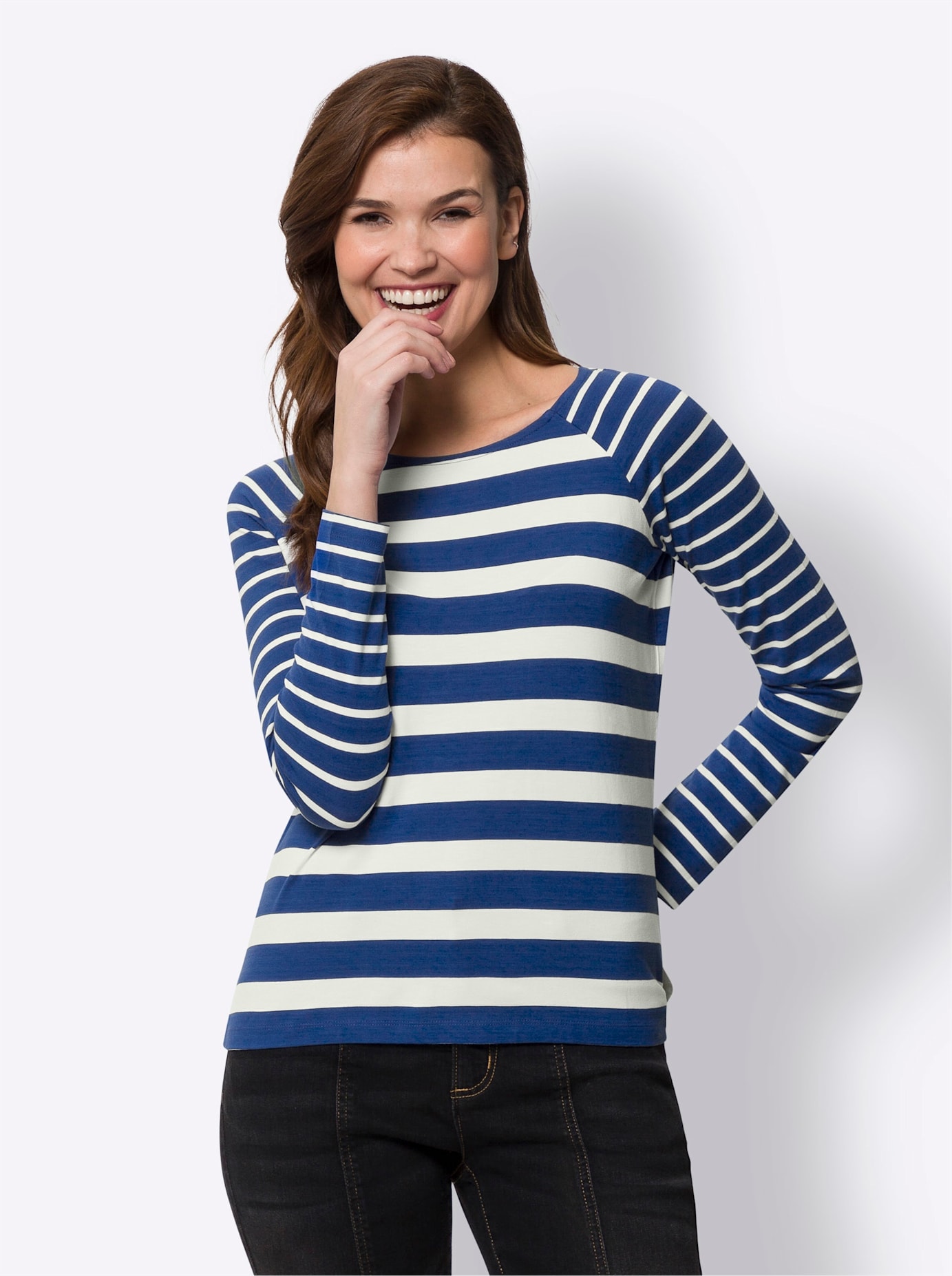 heine Rundhalsshirt "Streifenshirt" 1 Stk. tlg. günstig online kaufen