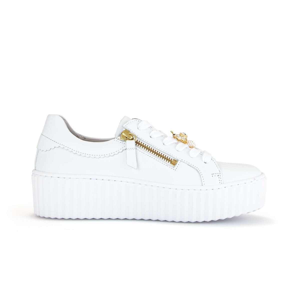 Sneaker GABOR "Sneaker low", Damen, Gr. 40,5, weiß, Schuhe Sneaker 2