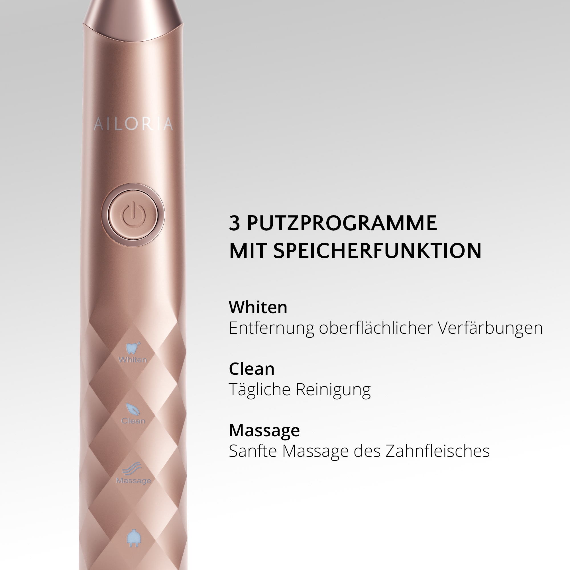 AILORIA Schallzahnbürste »USB-Schallzahnbürste Limited Edition SHINE BRIGHT«