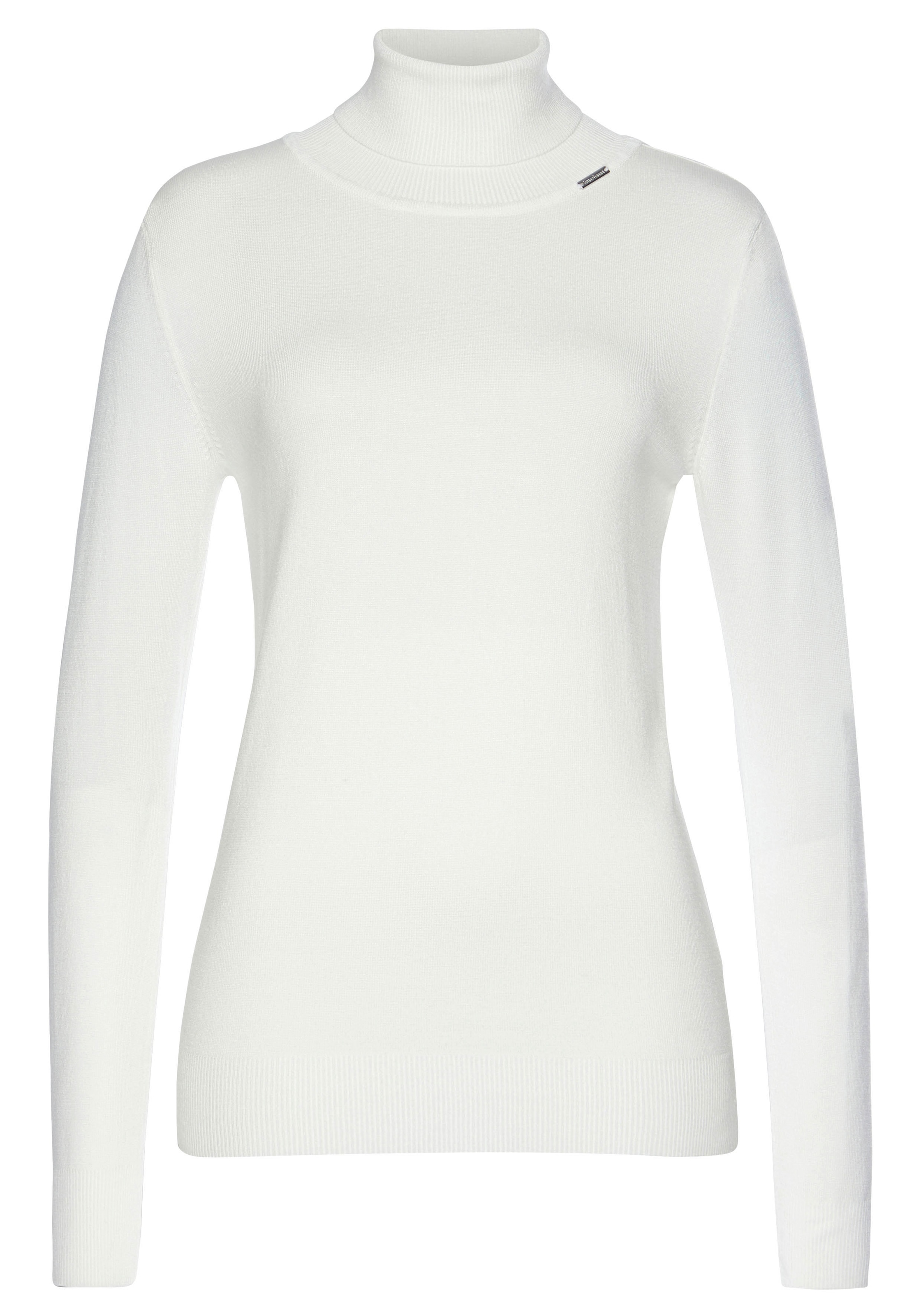 Bruno Banani Rollkragenpullover, mit Metalllogo-NEUE FARBEN