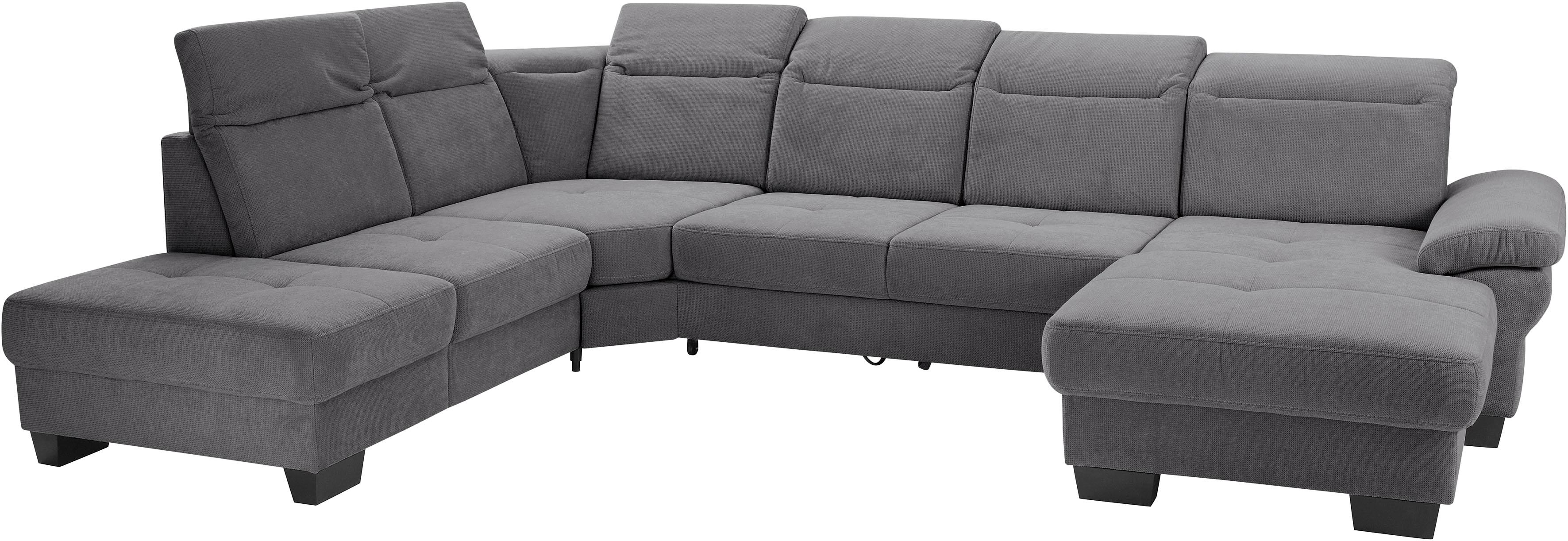 Thumbnail - Home affaire Wohnlandschaft "Cornwall U-Form" inkl. Sitztiefenverstellung, wahlweise mit Bettfunktion