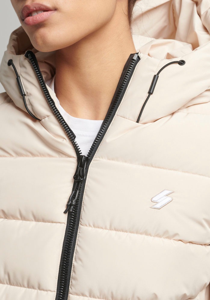 Superdry Steppjacke "HOODED SPIRIT SPORTS PUFFER", mit Kapuze, aus wasserab günstig online kaufen