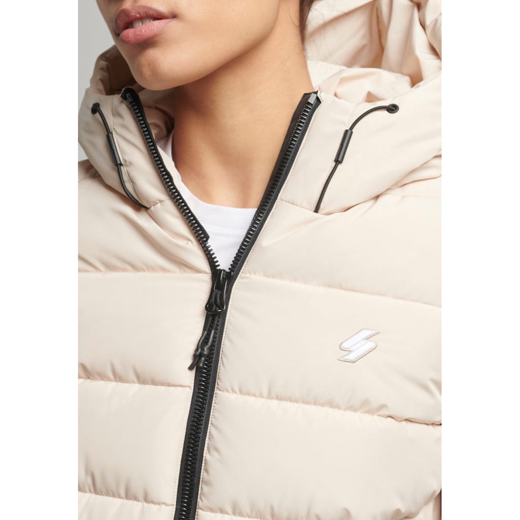 Superdry Steppjacke »HOODED SPIRIT SPORTS PUFFER«, mit Kapuze