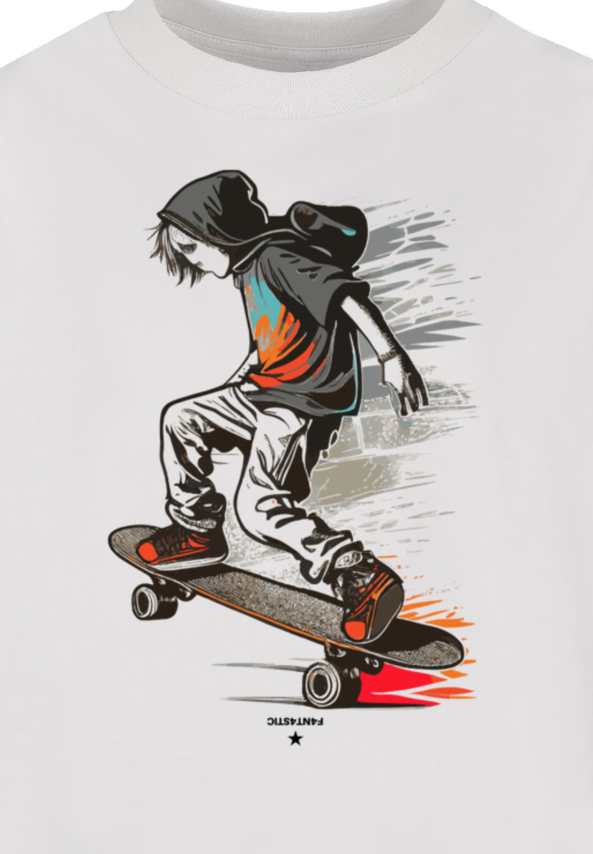 F4NT4STIC T-Shirt »Skateboarder«, Print