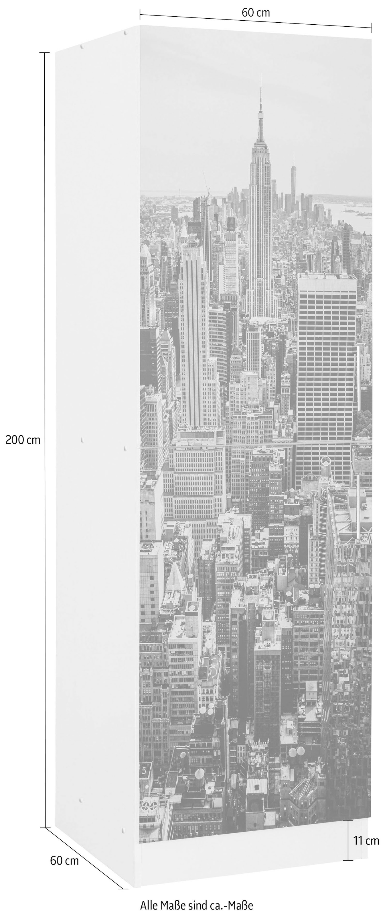 HELD MÖBEL Vorratsschrank »Paris«, 60 cm breit, 200 cm hoch, viel Stauraum, mit  hochwertigem Digitaldruck kaufen | BAUR