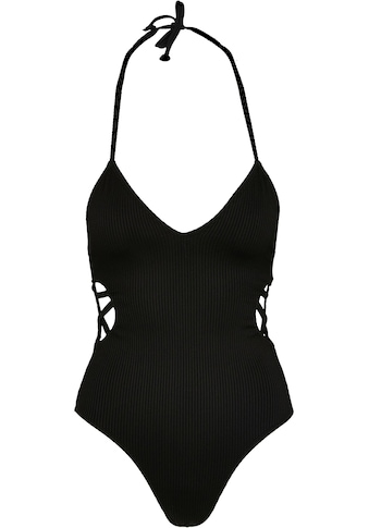 Monokini »Urban Classics Damen Ladies Rib Swimsuit«