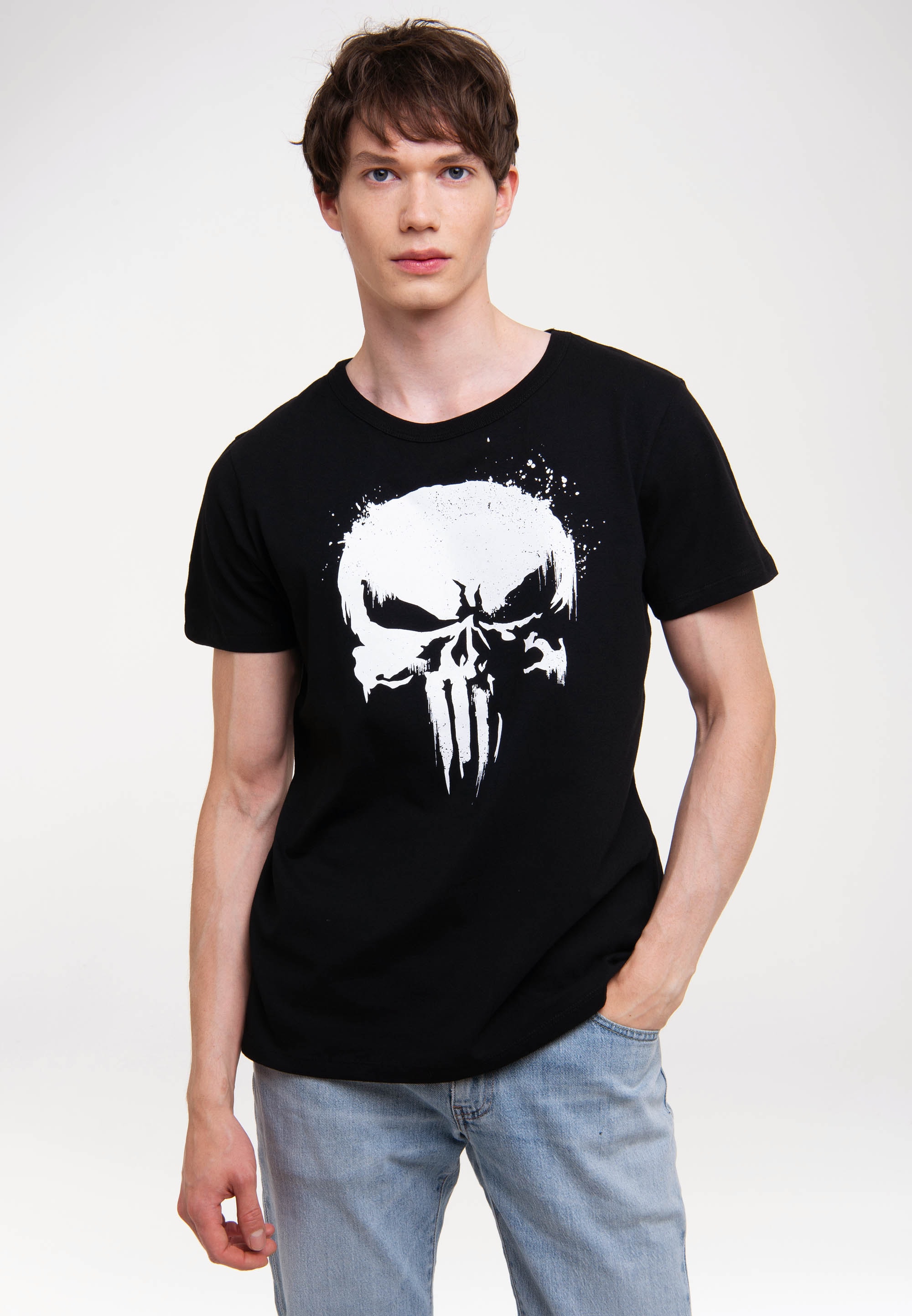 LOGOSHIRT T-Shirt »Marvel - Punisher TV Skull«, mit lizenziertem Print ▷  bestellen | BAUR