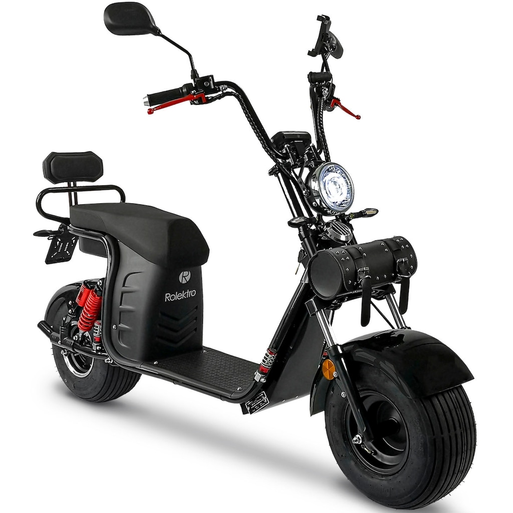 Rolektro E-Motorroller »E-Cruiser 45 Lithium, Schwarz, 60V-20Ah Akku, 1500 Watt«