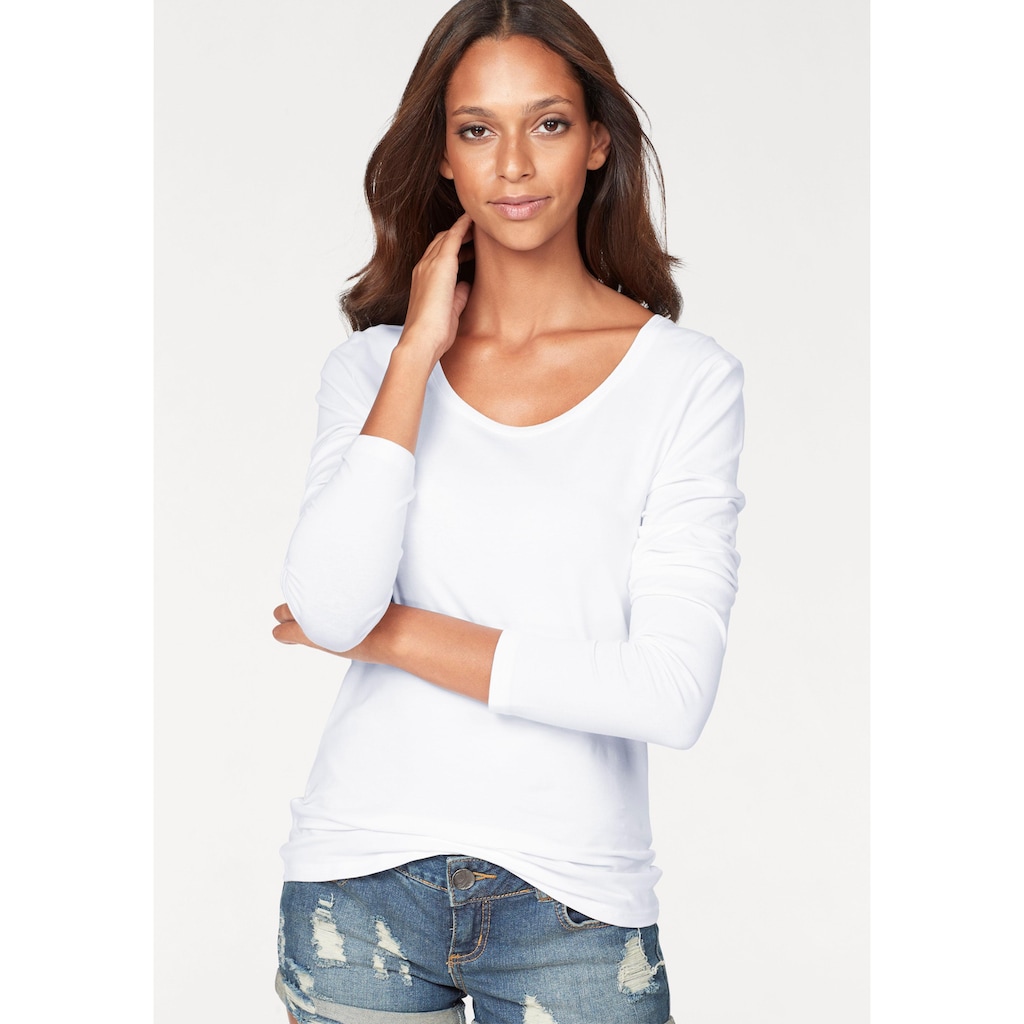 Vivance Langarmshirt, (2er-Pack)