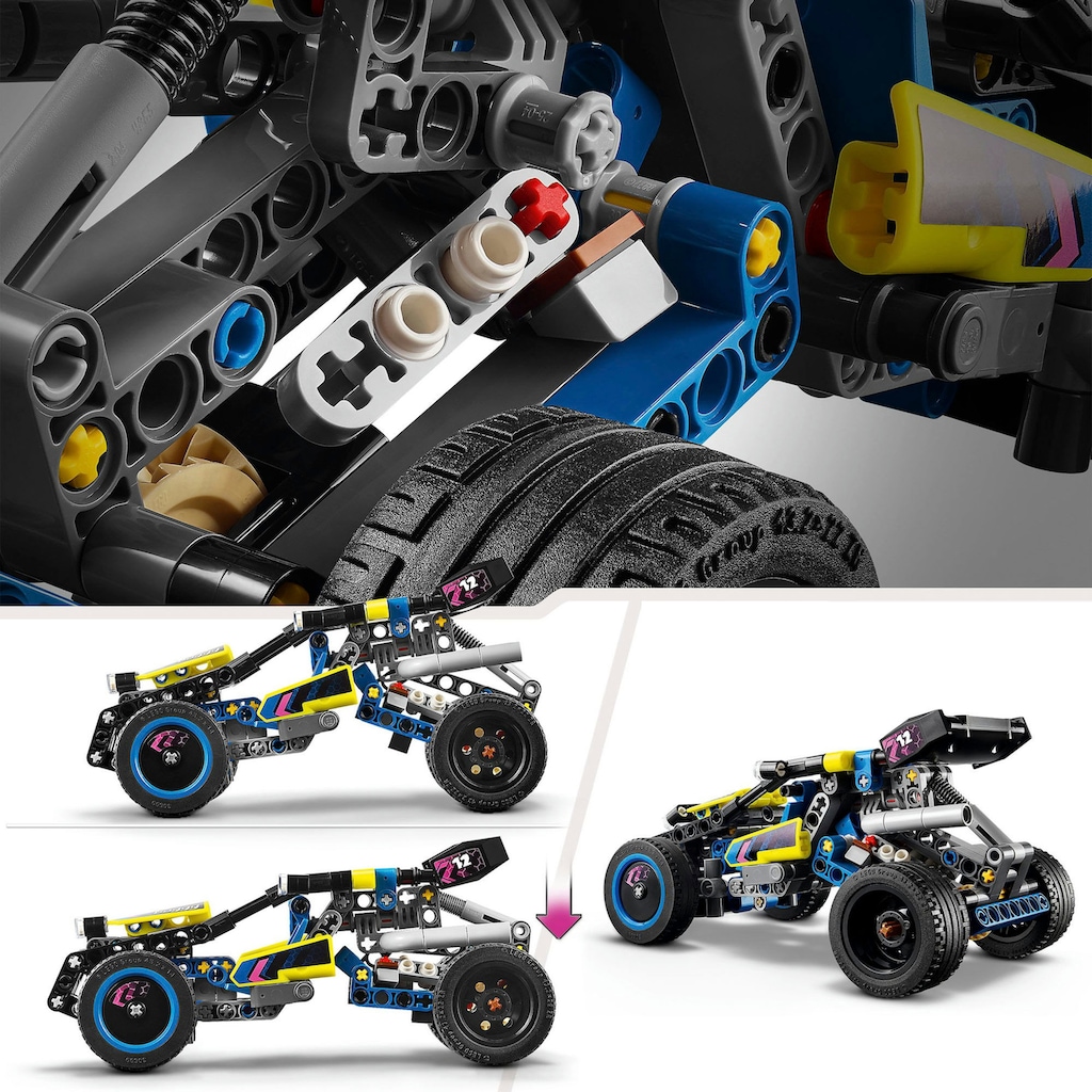 LEGO® Konstruktionsspielsteine »Offroad Rennbuggy (42164), LEGO Technic«, (219 St.), Made in Europe