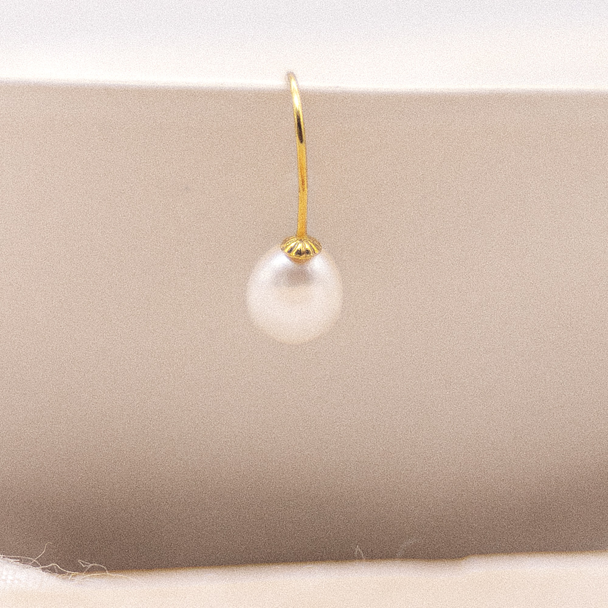 Paar Ohrhänger VIVANCE "375 Gold Perle 8-8,5mm", gelb (gelb, weiß), Ohrringe, Damen, one-size, Gold 2