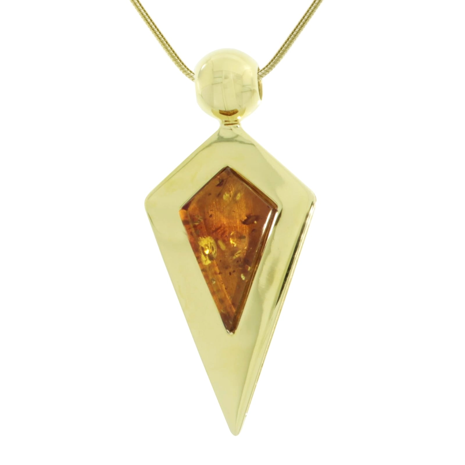 Kette mit Anhänger OSTSEE-SCHMUCK "Ostsee-Schmuck Kette mit Anhänger Erka Kette mit Anhänger Erka" Gr. 70, gold, Halsketten, Damen, 70cm, Silber 925 (Sterlingsilber), L: 45