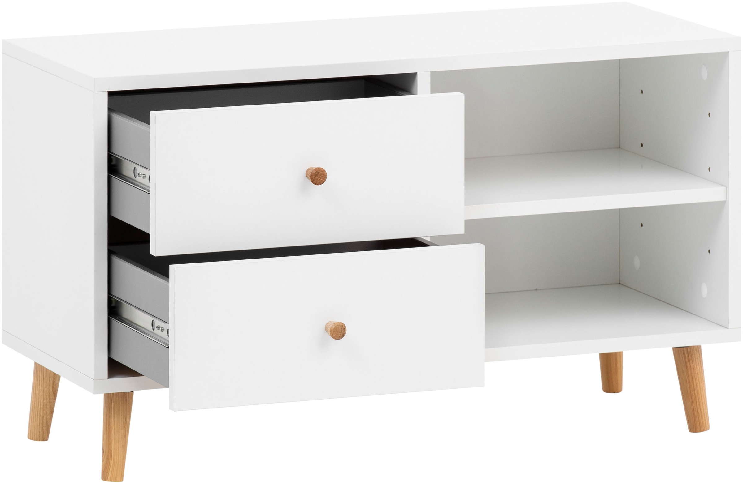 Schildmeyer Bank »Bjarne, Breite 78 cm«, Griff und Möbelfüße aus Massivholz